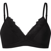 ESMARA® Damen Soft-BH mit Spitze (Schwarz, 85D)