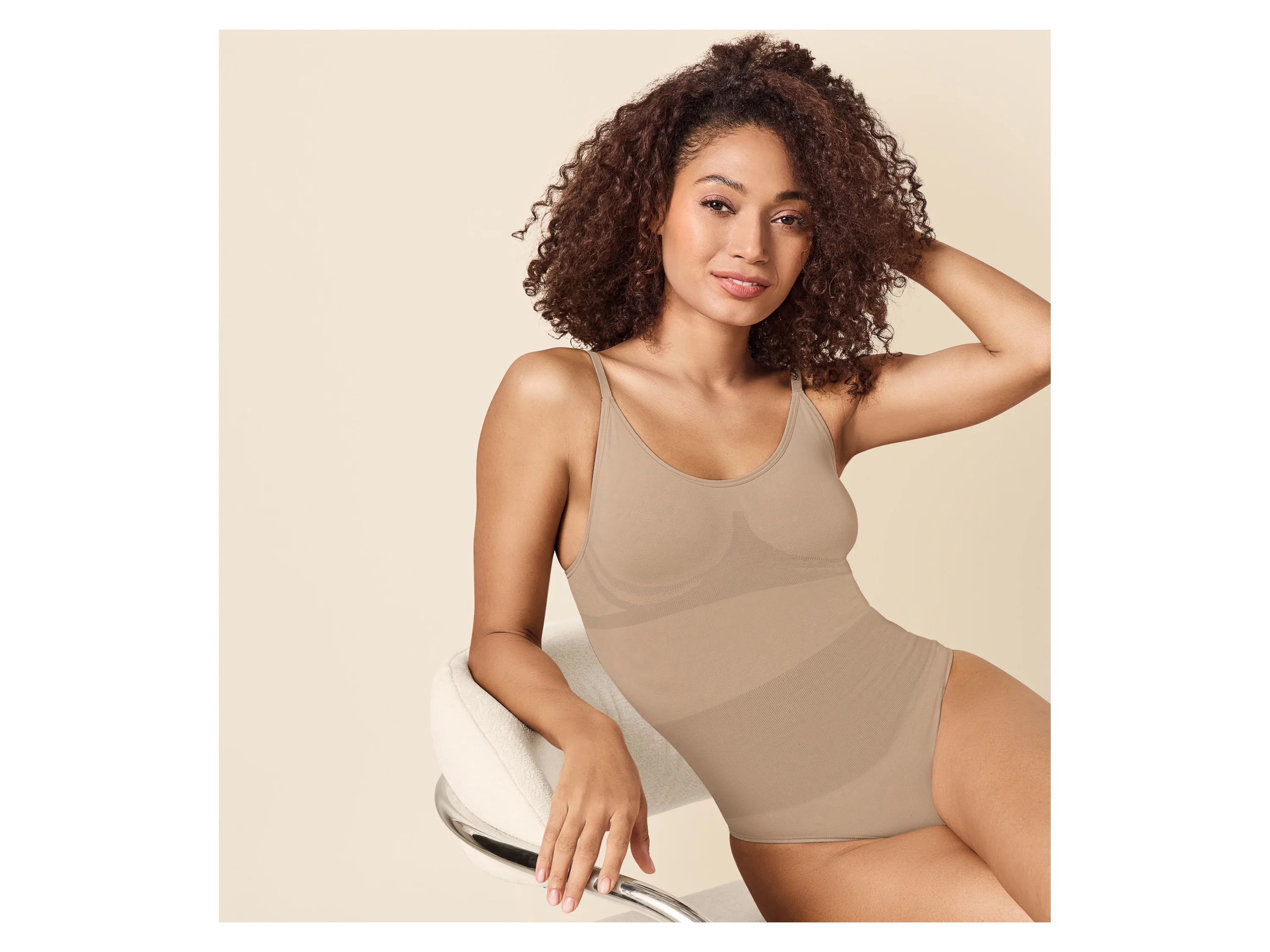 ESMARA® Damen Soft-Shaping-Body (Beige, M(40/42)) – Bild 2 von 4