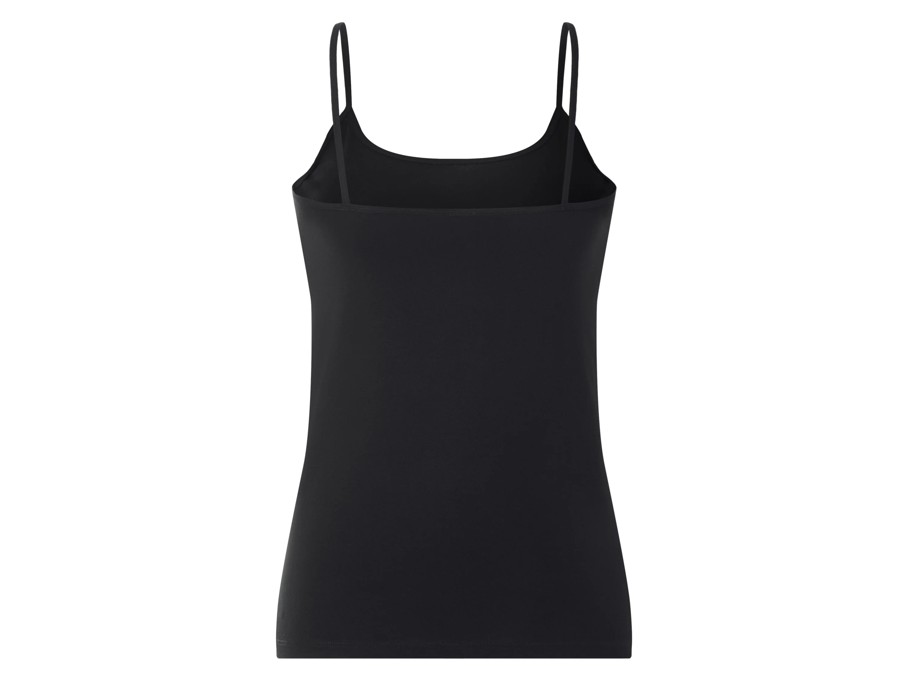 ESMARA® Damen Spaghettiträgerhemden, 3 Stück (Schwarz, M(40/42)) – Bild 4 von 4
