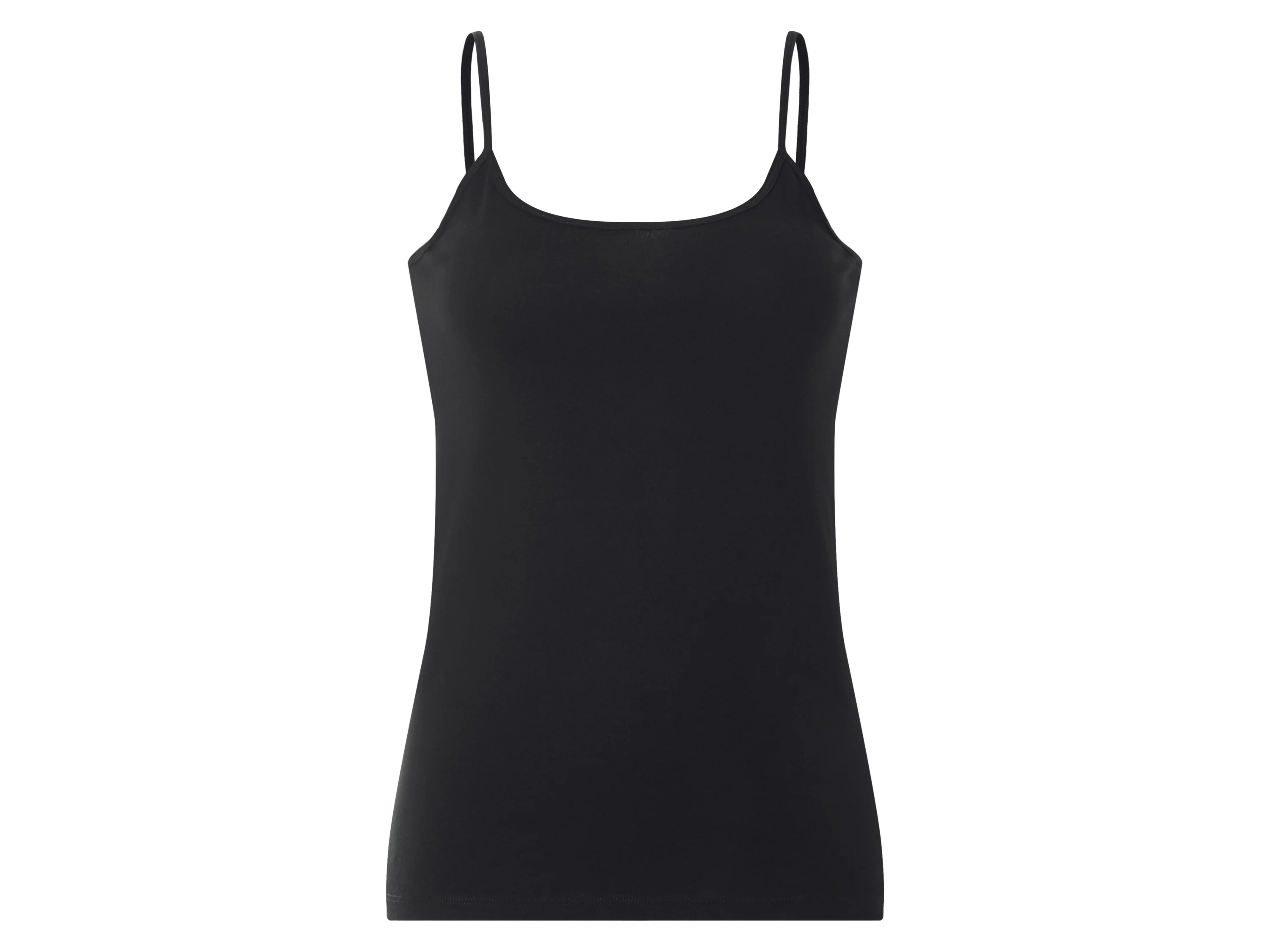 ESMARA® Damen Spaghettiträgerhemden, 3 Stück (Schwarz, L(44/46)) – Bild 3 von 4