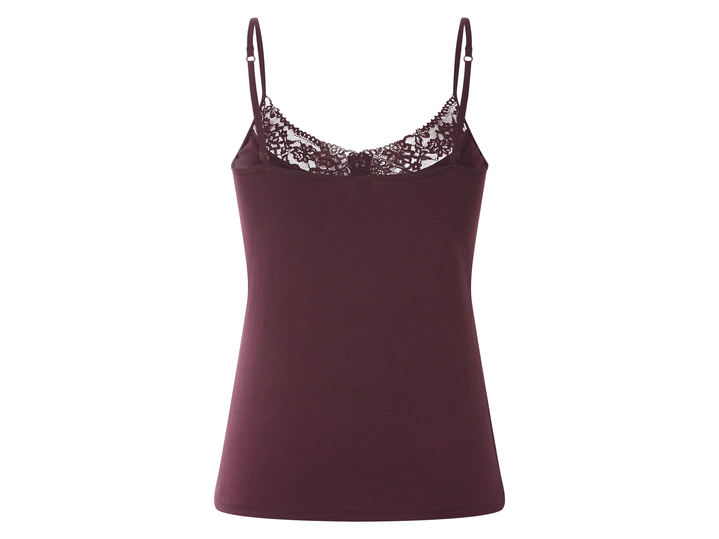 ESMARA® Damen Spaghettiträgerhemden, 3 Stück (rot/rosé, M(40/42)) – Bild 4 von 4