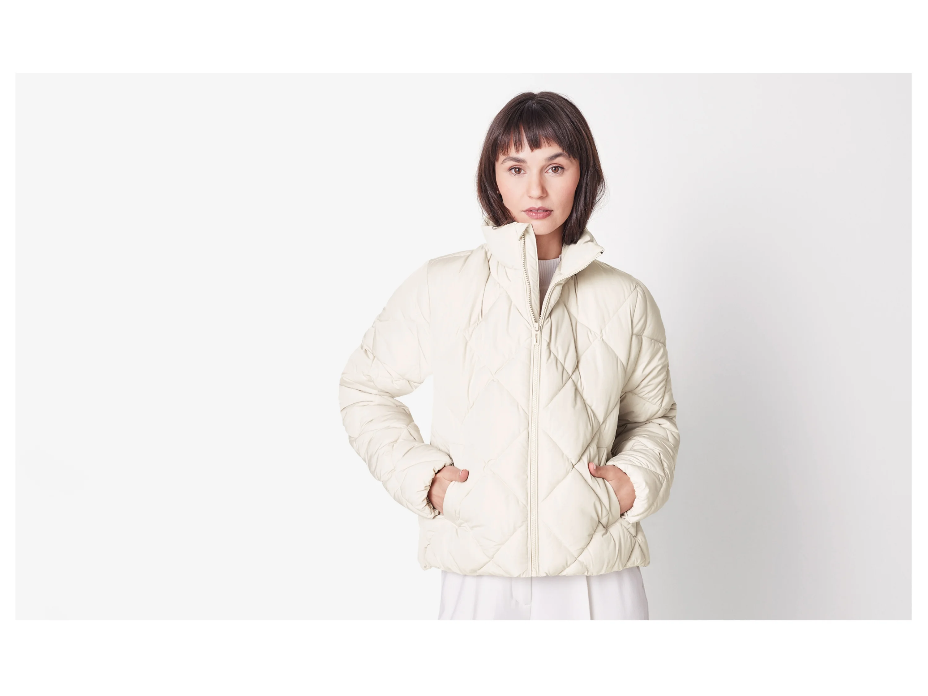 ESMARA® Damen Steppjacke (Beige, L(44/46)) – Bild 2 von 3