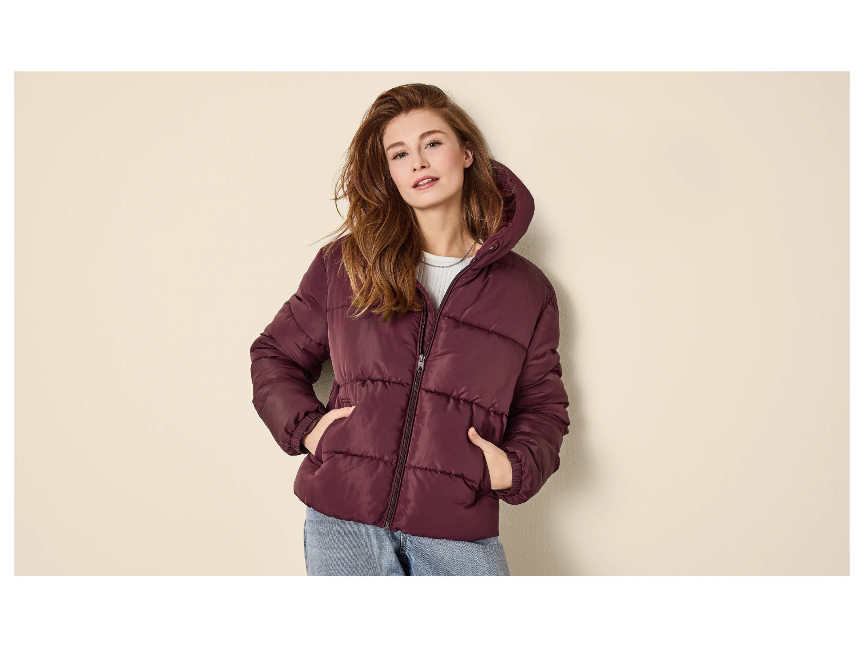 ESMARA® Damen Steppjacke (Bordeaux, S(36/38)) – Bild 2 von 4