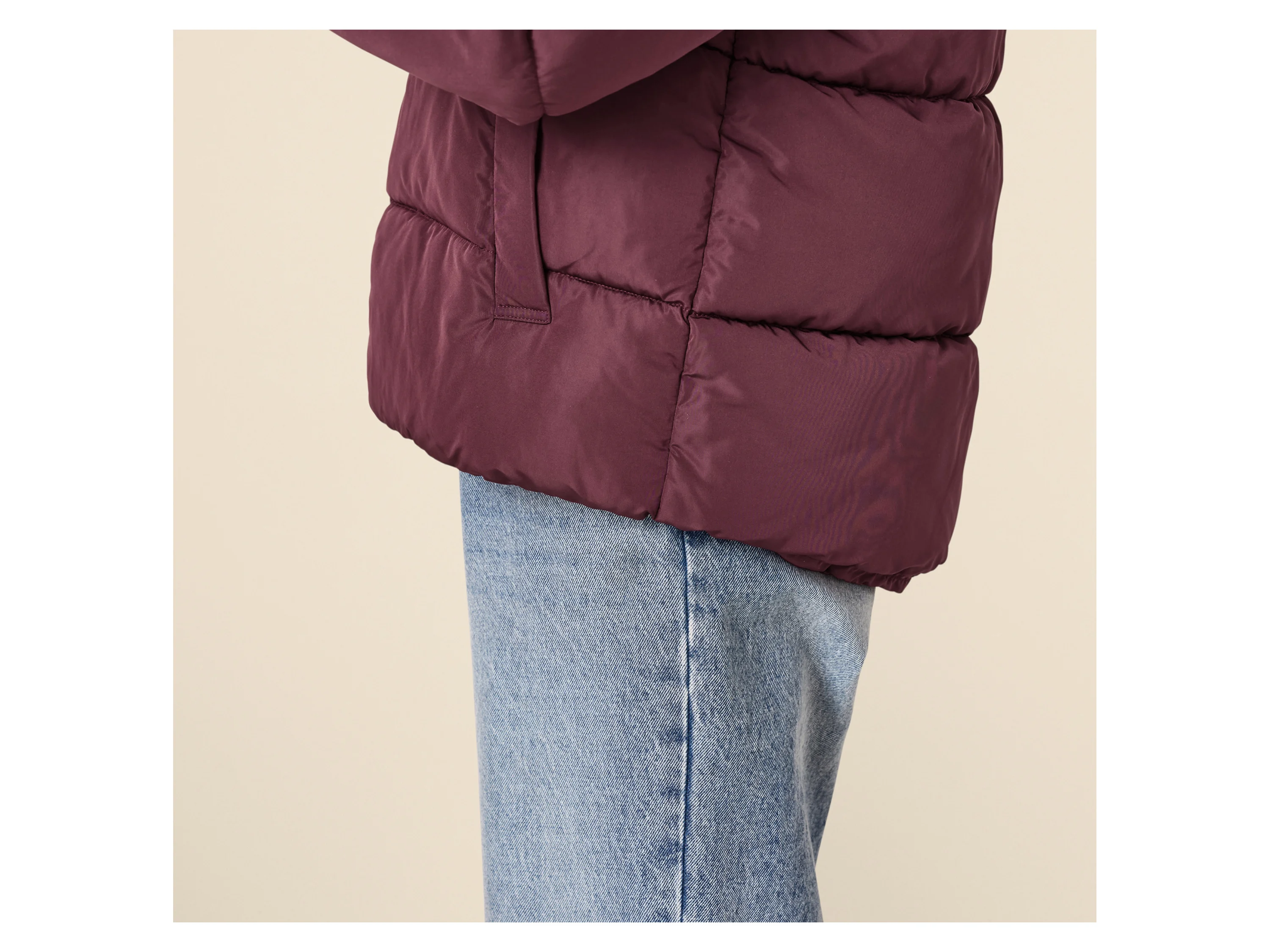 ESMARA® Damen Steppjacke (Bordeaux, M(40/42)) – Bild 4 von 4