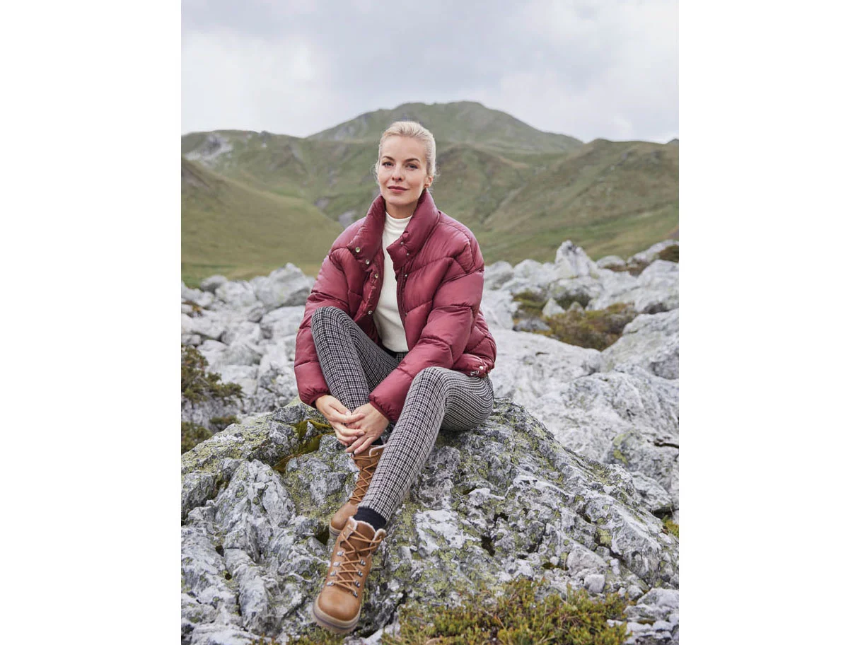 ESMARA® Damen Steppjacke (Bordeaux, S (36/38)) – Bild 2 von 3