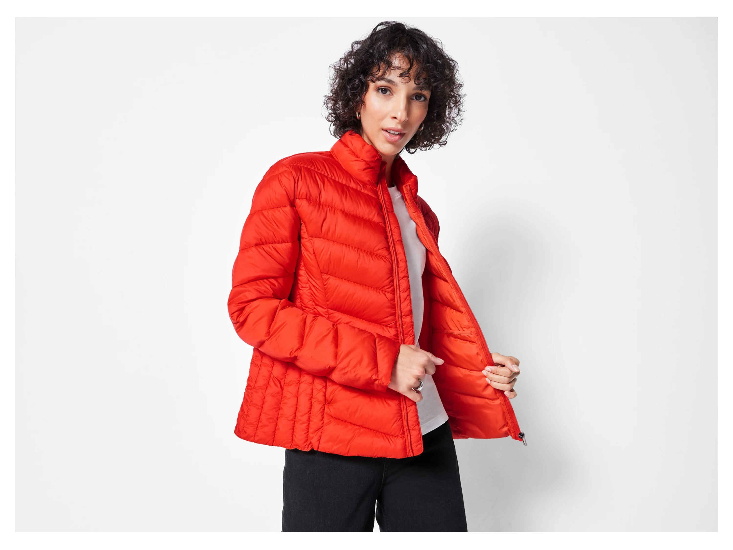 ESMARA® Damen Steppjacke (Rot, XS(32/34)) – Bild 2 von 4