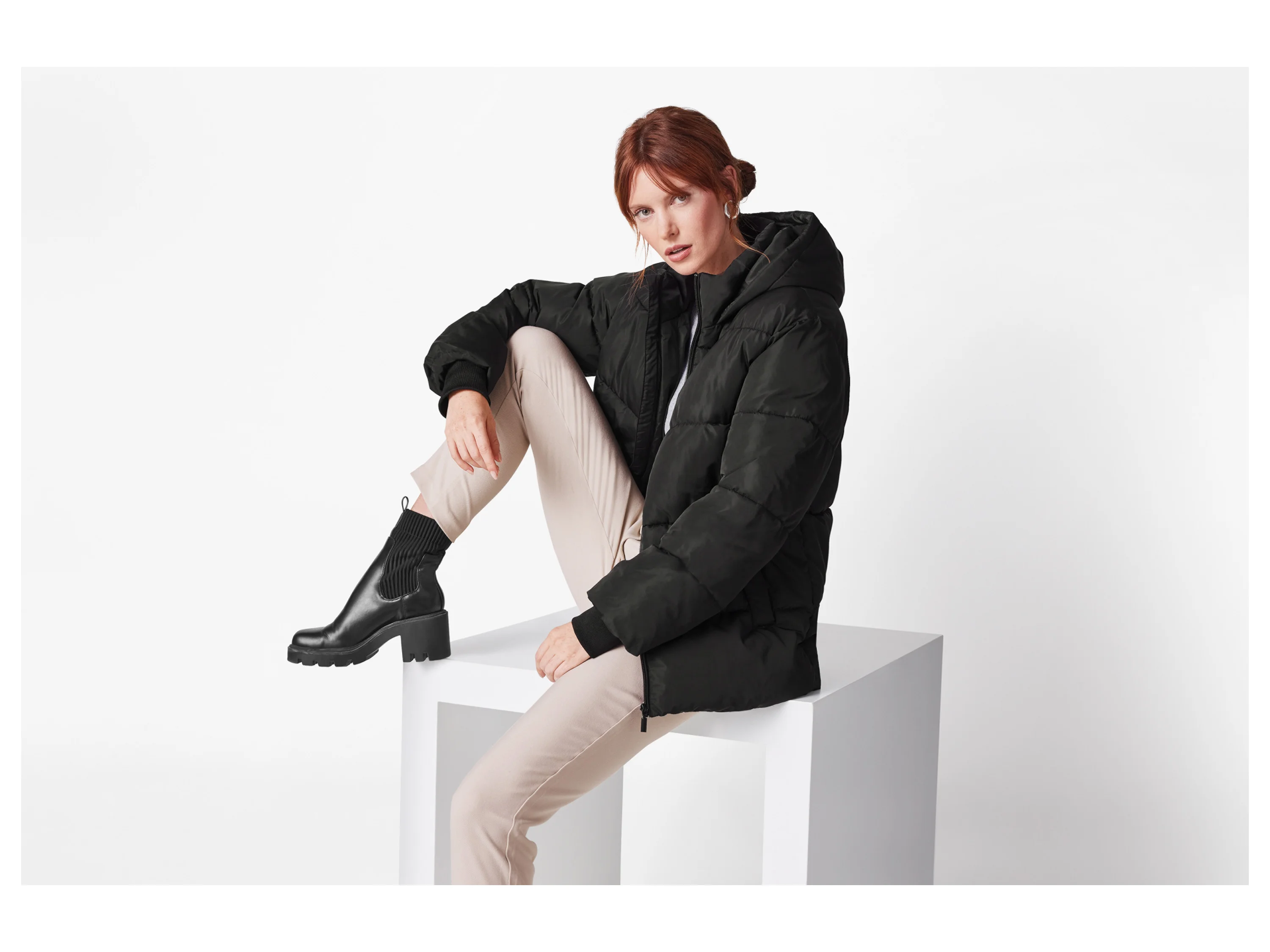 ESMARA® Damen Steppjacke (Schwarz, L(44/46)) – Bild 2 von 3