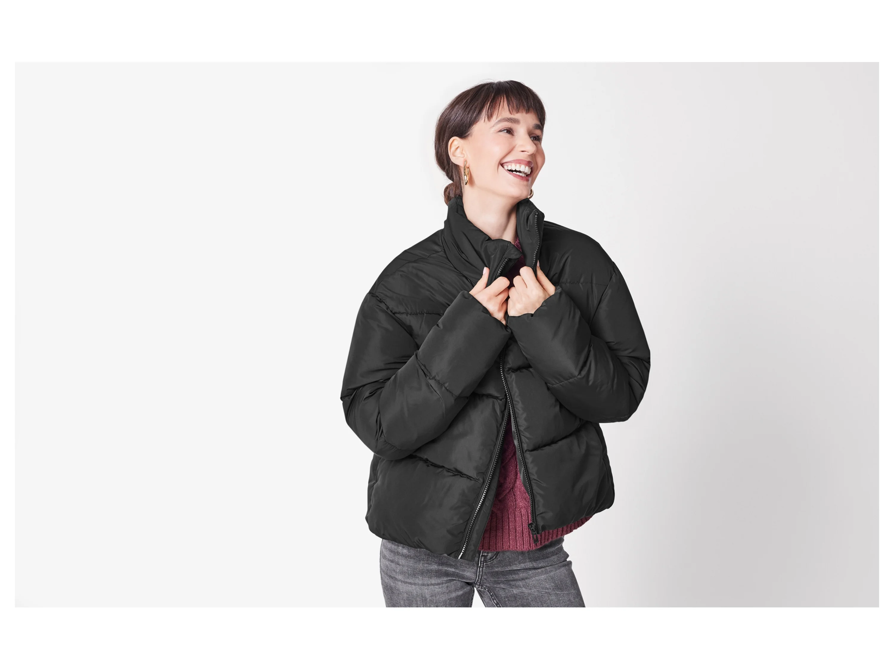 ESMARA® Damen Steppjacke (Schwarz, S(36/38)) – Bild 2 von 3