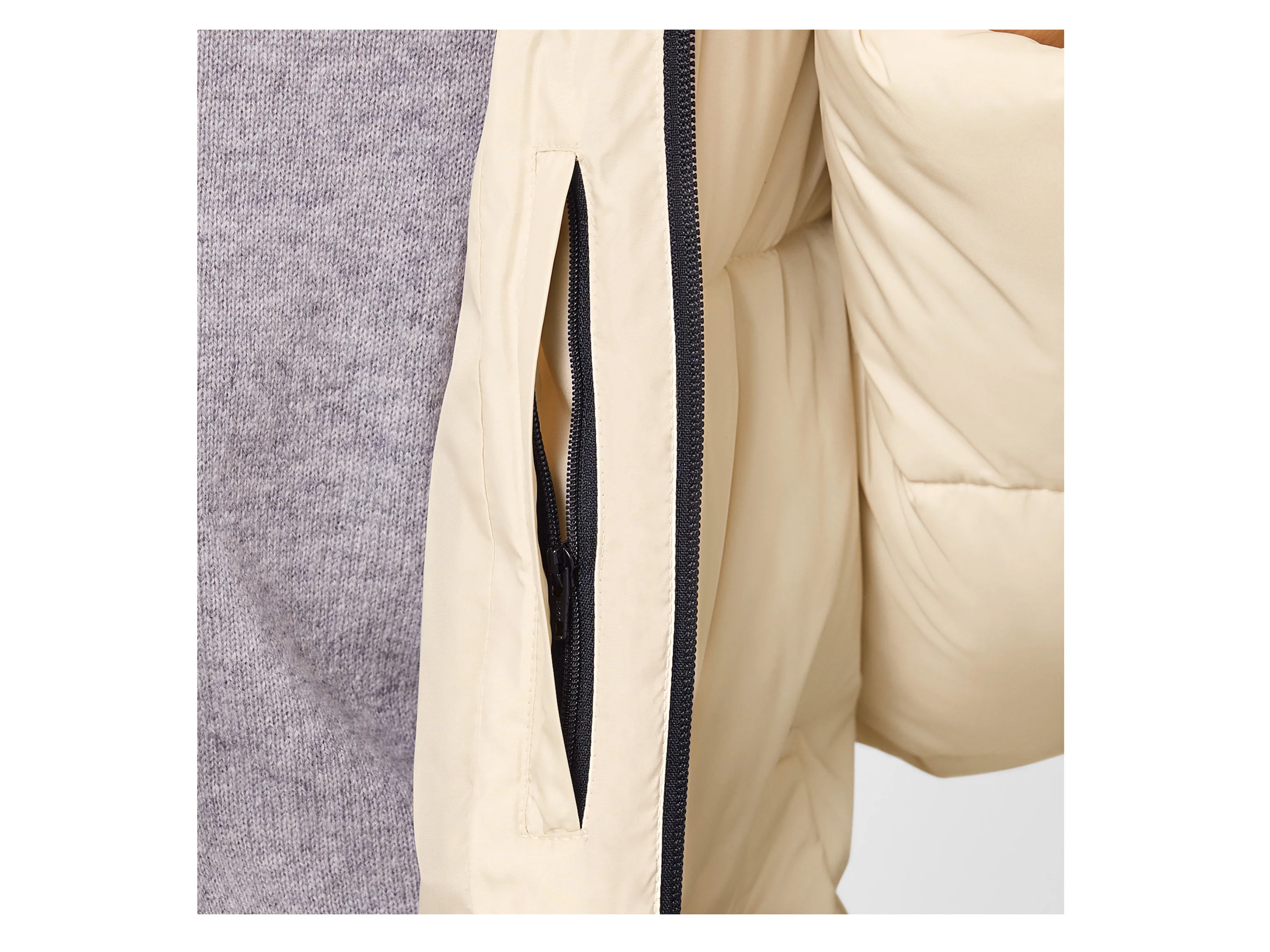 ESMARA® Damen Steppmantel (Creme, XS(32/34)) – Bild 4 von 4