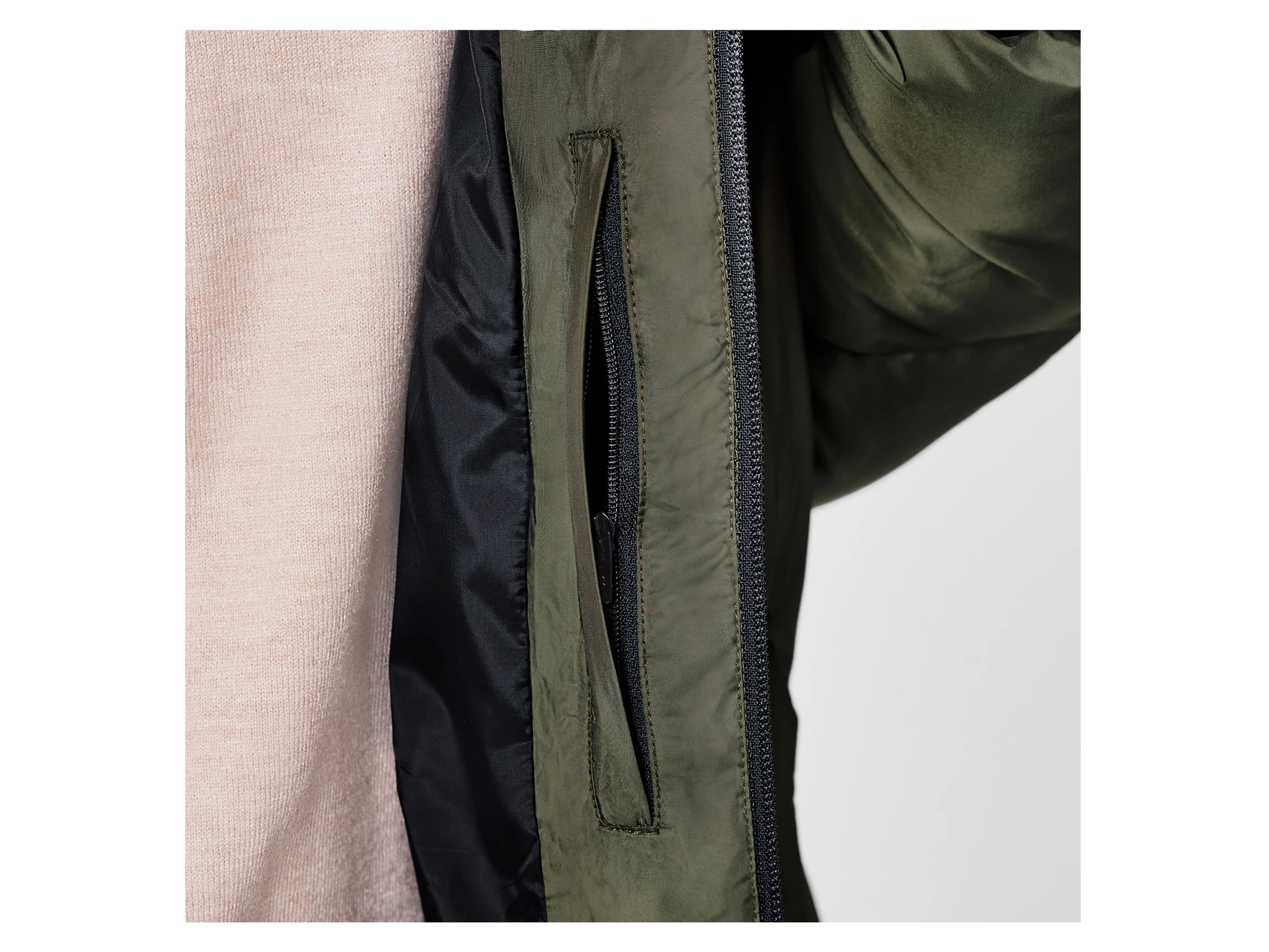 ESMARA® Damen Steppmantel (Olive, L(44/46)) – Bild 4 von 4