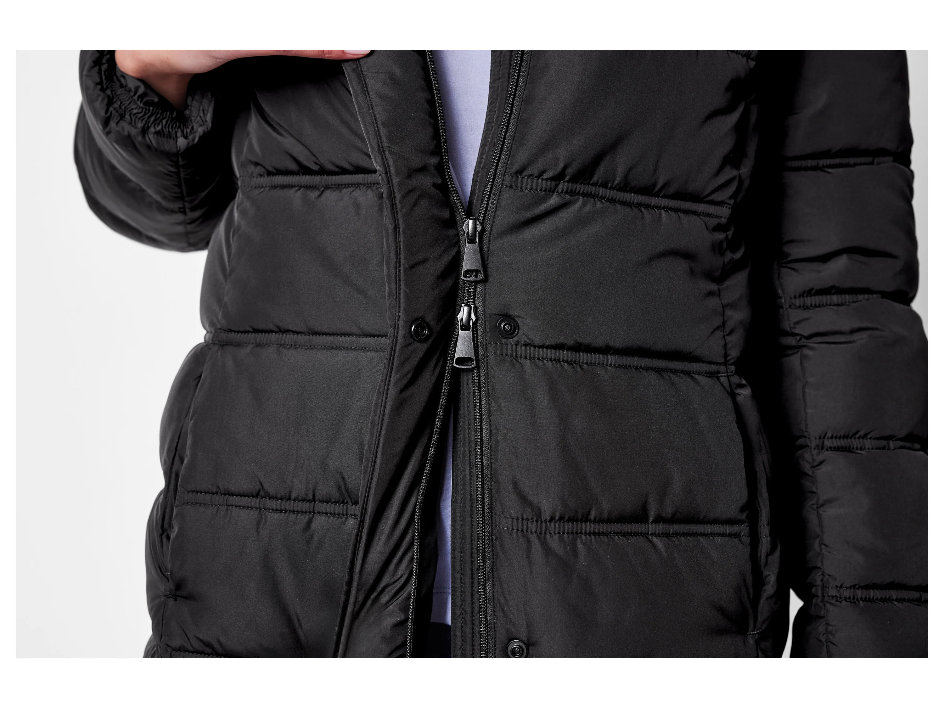 ESMARA® Damen Steppmantel Thermo (Schwarz, S (36/38)) – Bild 4 von 4