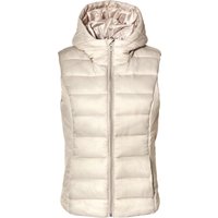 ESMARA® Damen Steppweste, wasserabweisendes Obermaterial (Beige, XS(32/34))