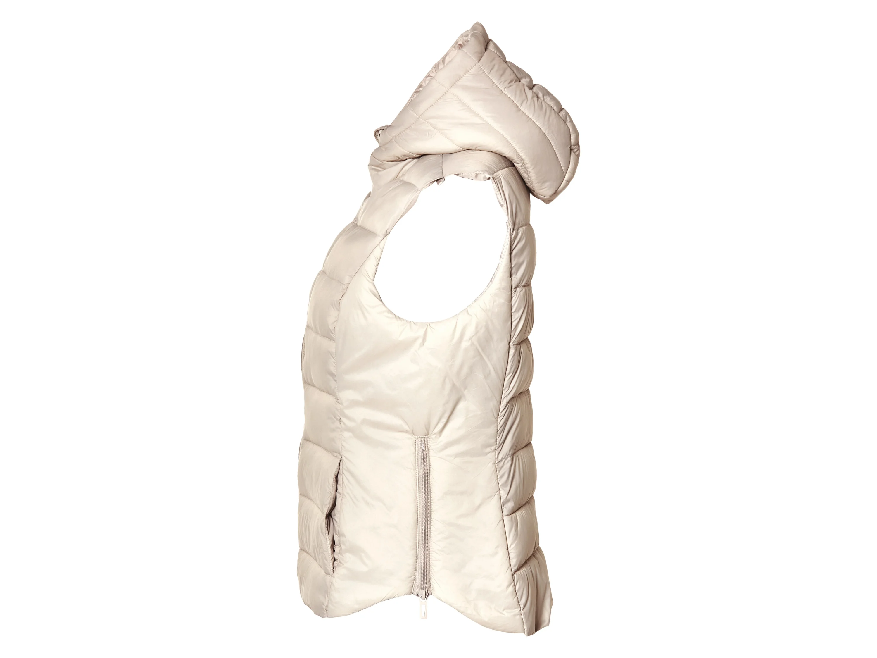 ESMARA® Damen Steppweste, wasserabweisendes Obermaterial (Beige, XS(32/34)) – Bild 4 von 4