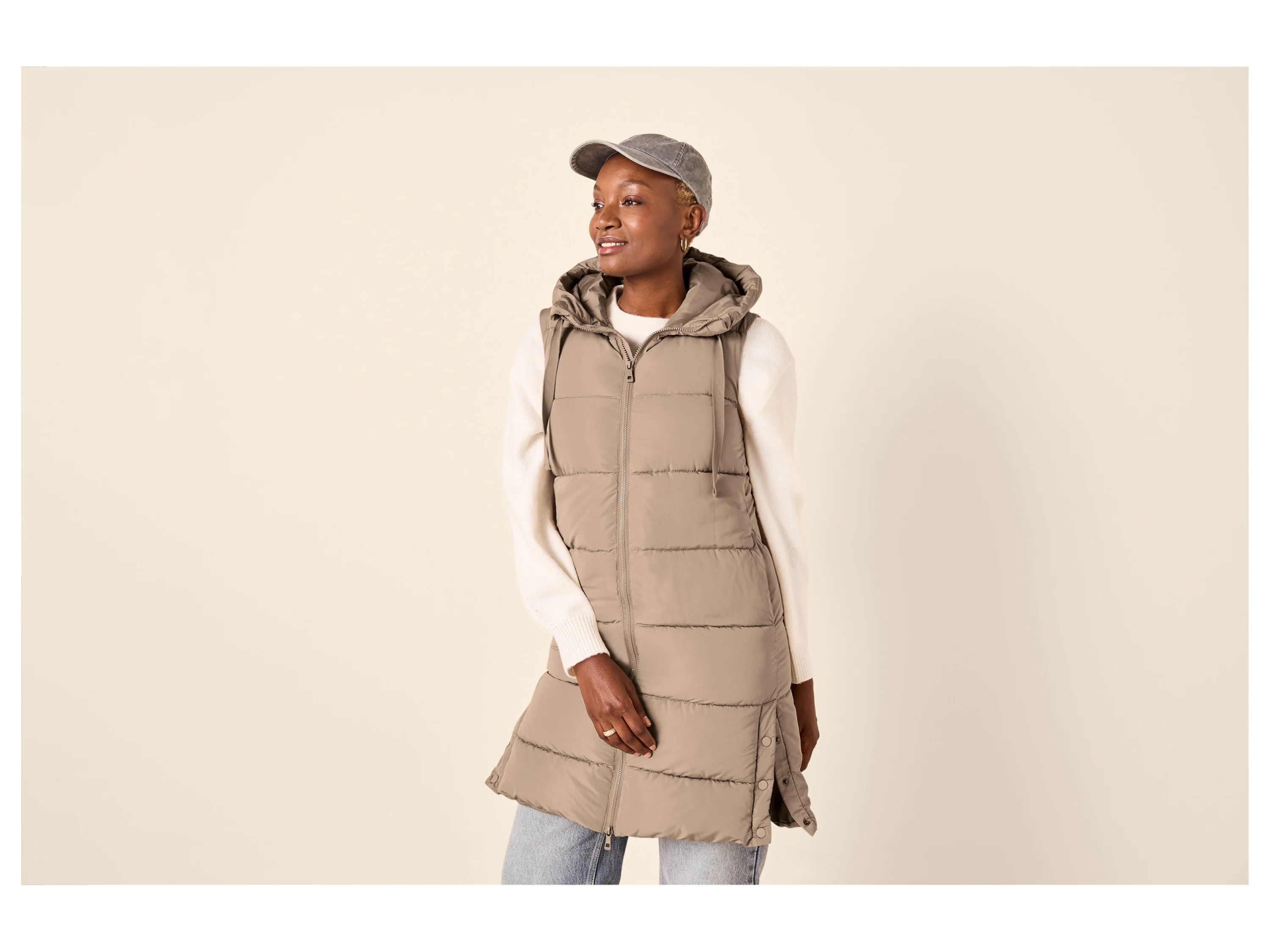 ESMARA® Damen Steppweste (Beige, S(36/38)) – Bild 2 von 4