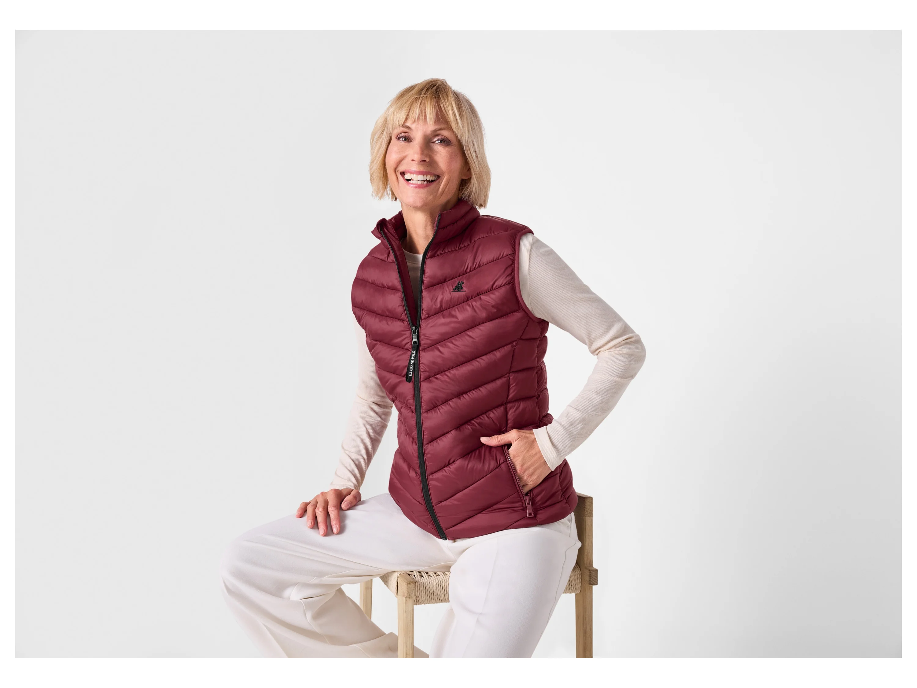 ESMARA® Damen Steppweste (burgunder, XS(32/34)) – Bild 2 von 4