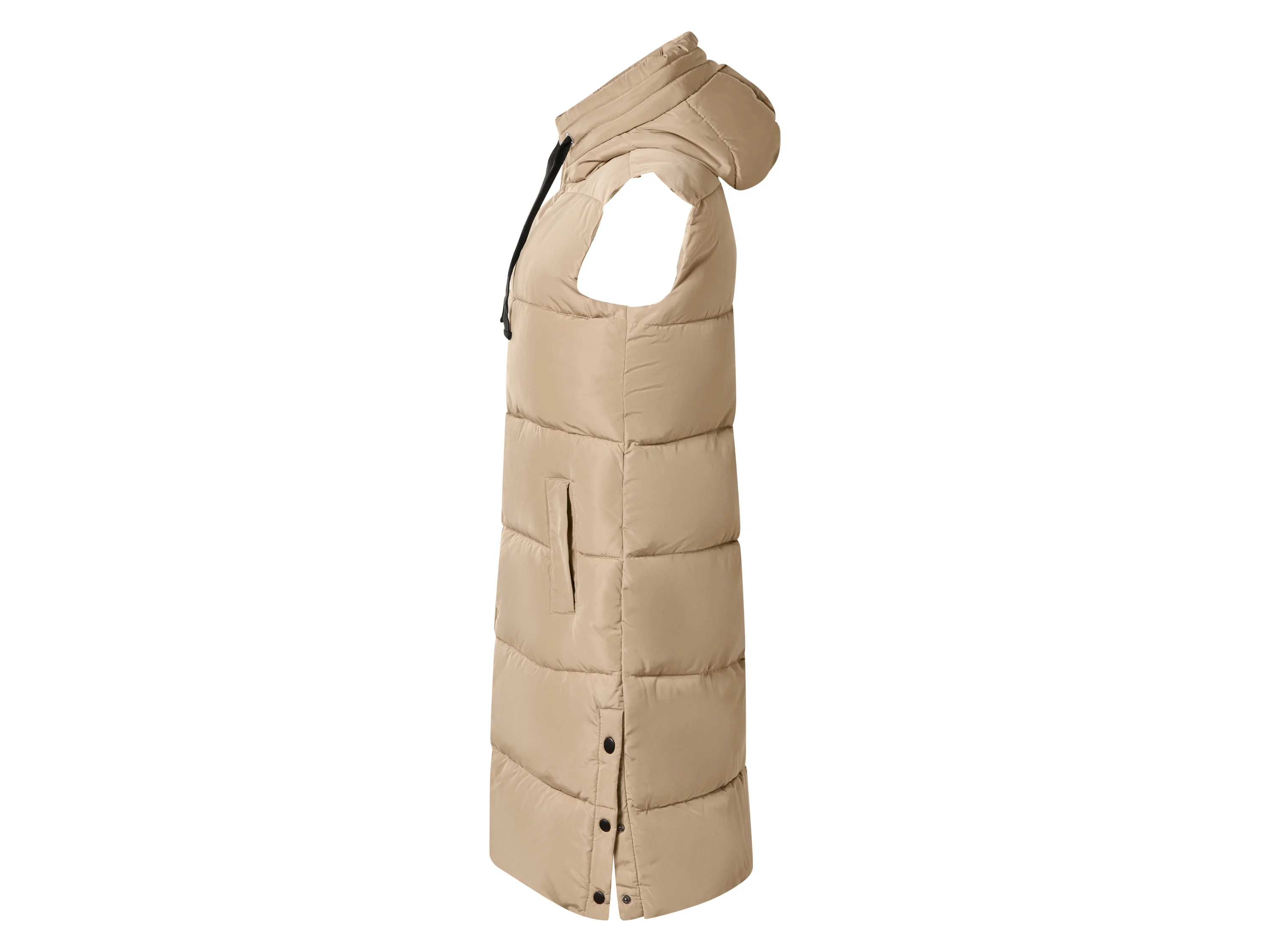 ESMARA® Damen Steppweste lang (Beige, L(44/46)) – Bild 3 von 4
