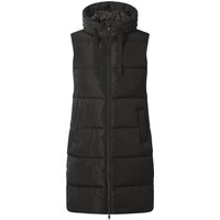 ESMARA® Damen Steppweste lang (Schwarz, L(44/46))