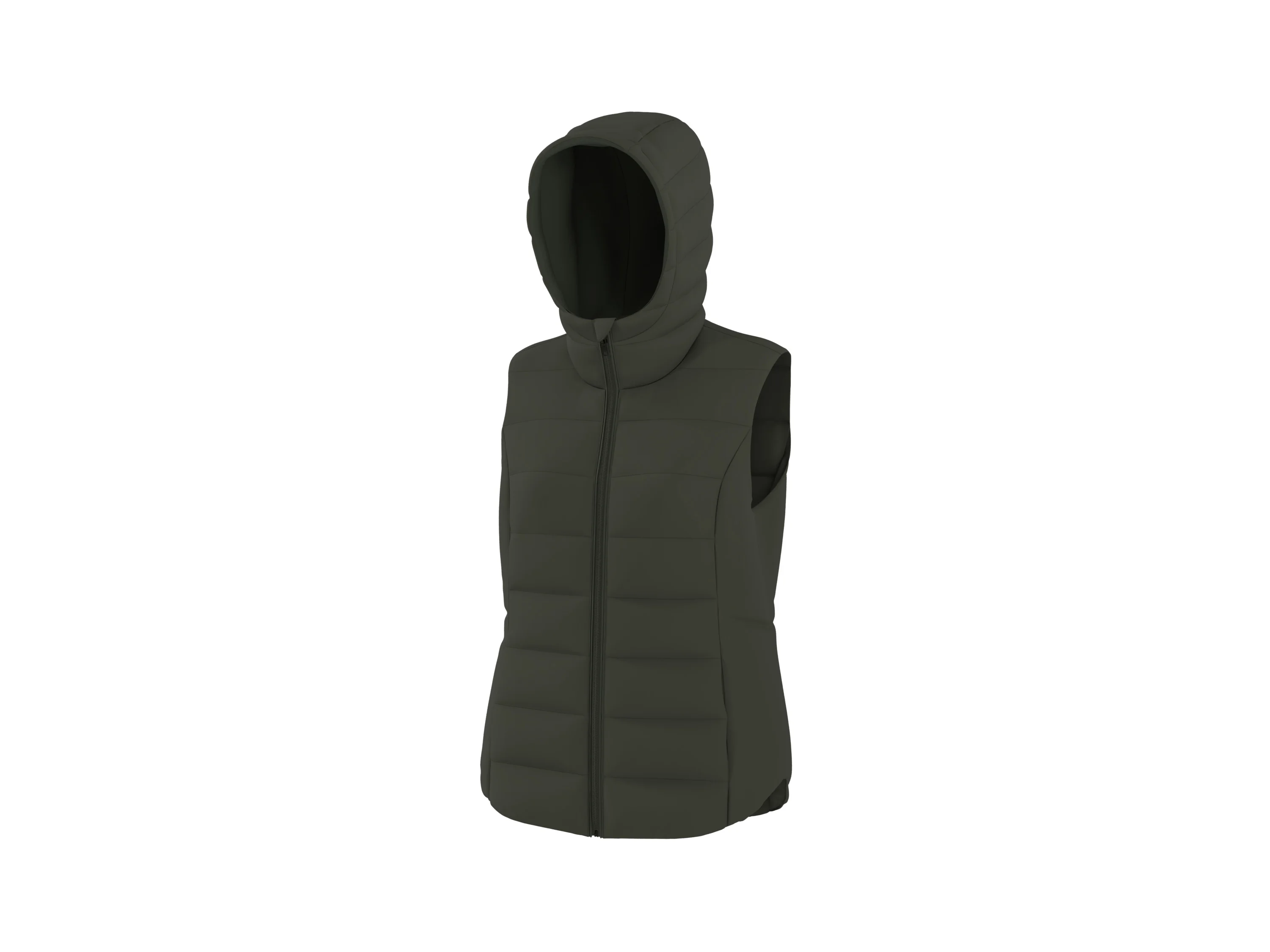 ESMARA® Damen Steppweste (Olive, M(40/42)) – Bild 4 von 4