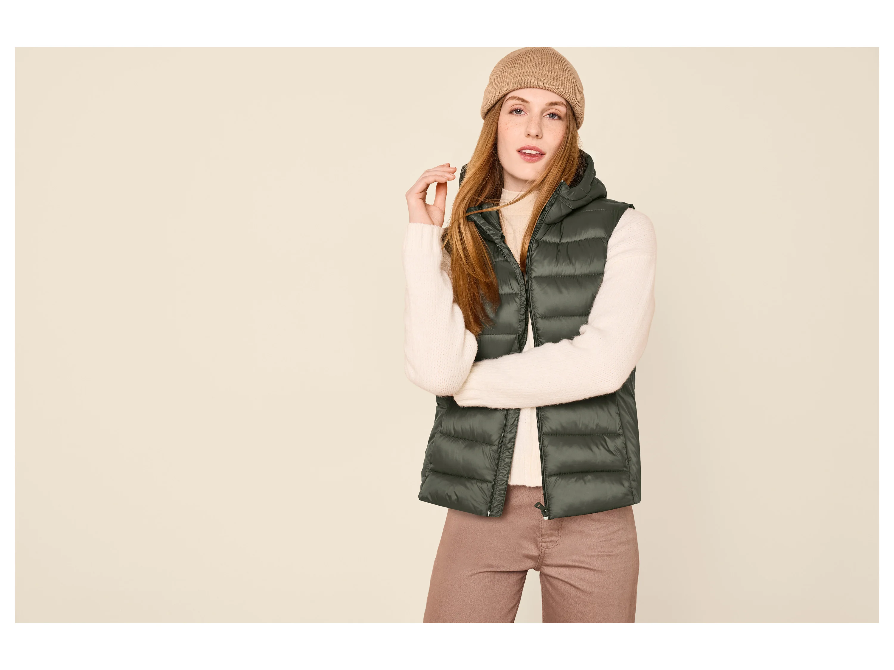 ESMARA® Damen Steppweste (Olive, XS(32/34)) – Bild 2 von 4
