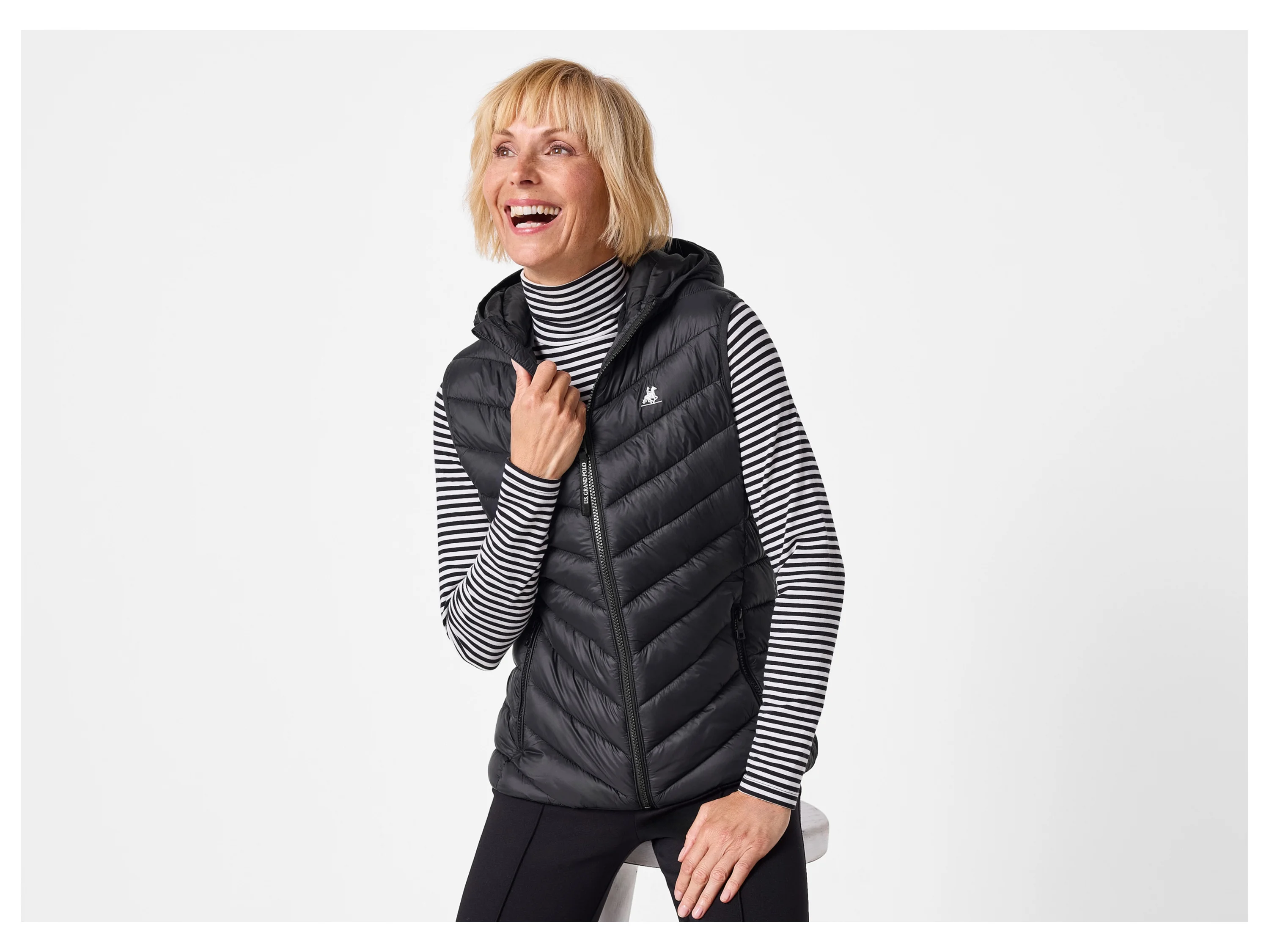 ESMARA® Damen Steppweste (Schwarz, M(40/42)) – Bild 2 von 4
