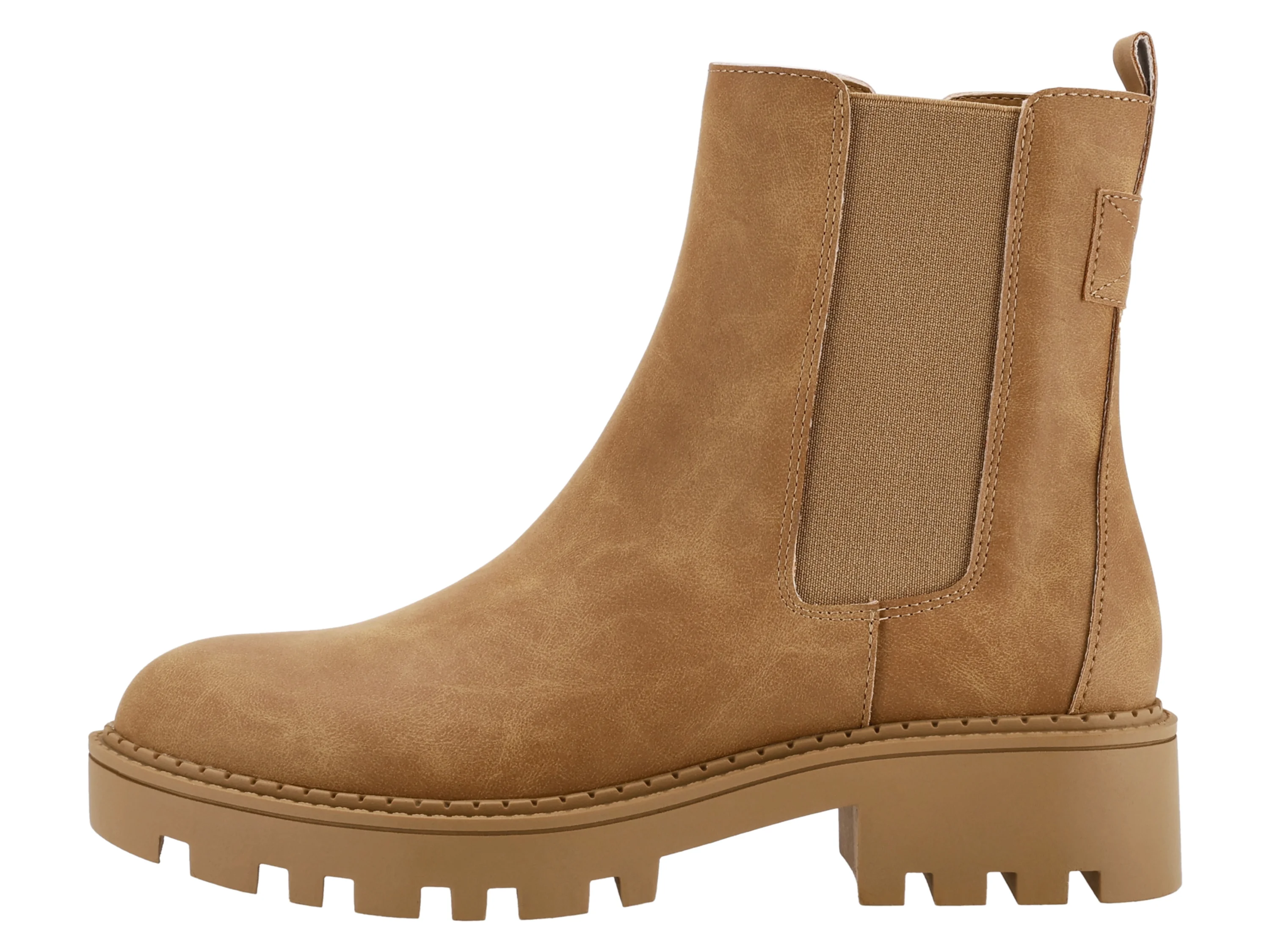 ESMARA® Damen Stiefeletten, mit seitlichem Elastikeinsatz (Beige, 36) – Bild 2 von 3