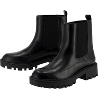 ESMARA® Damen Stiefeletten, mit seitlichem Elastikeinsatz (Schwarz, 37)