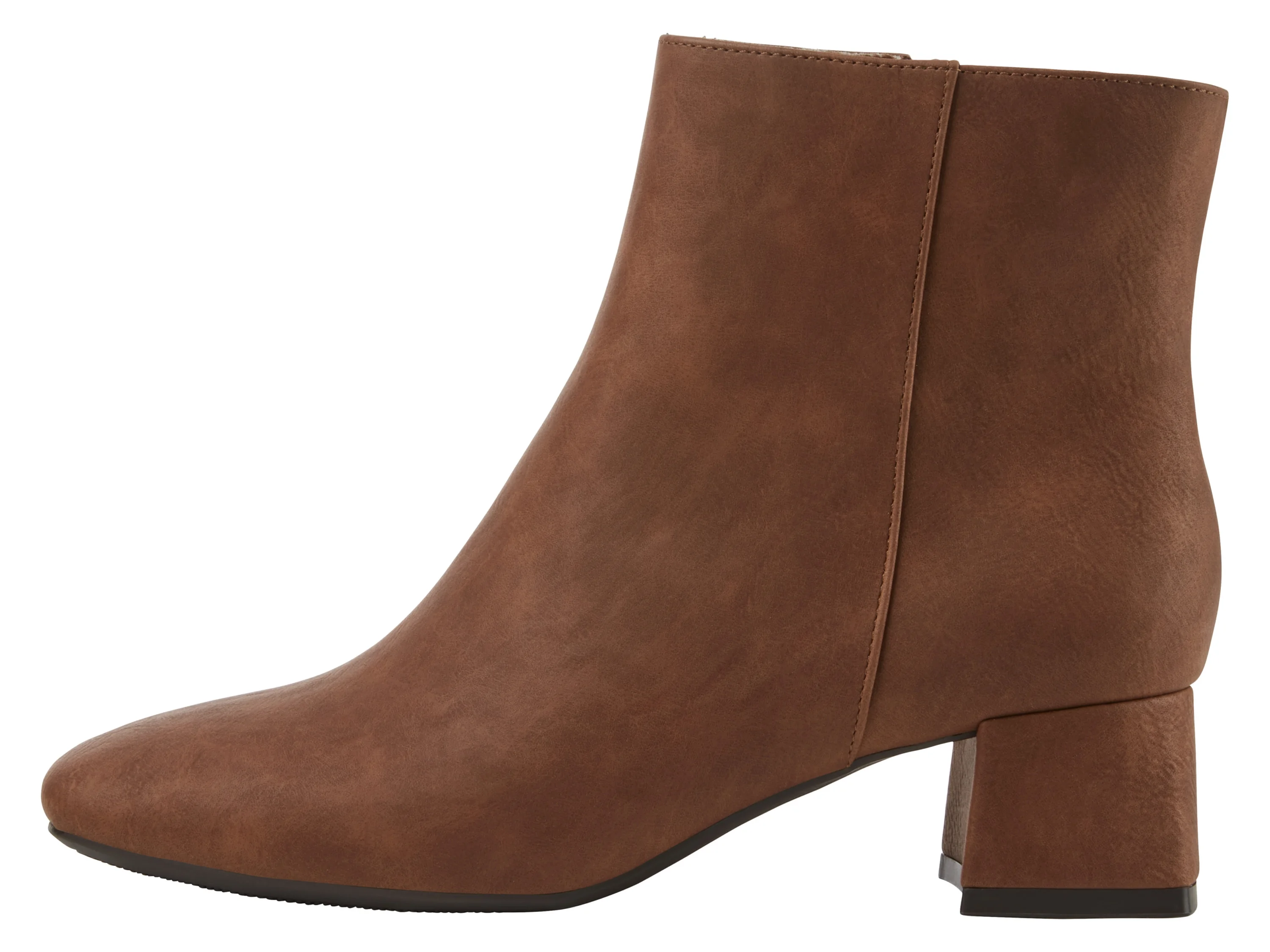 ESMARA® Damen Stiefeletten, mit seitlichen Reißverschlüssen (Braun, 38) – Bild 3 von 4