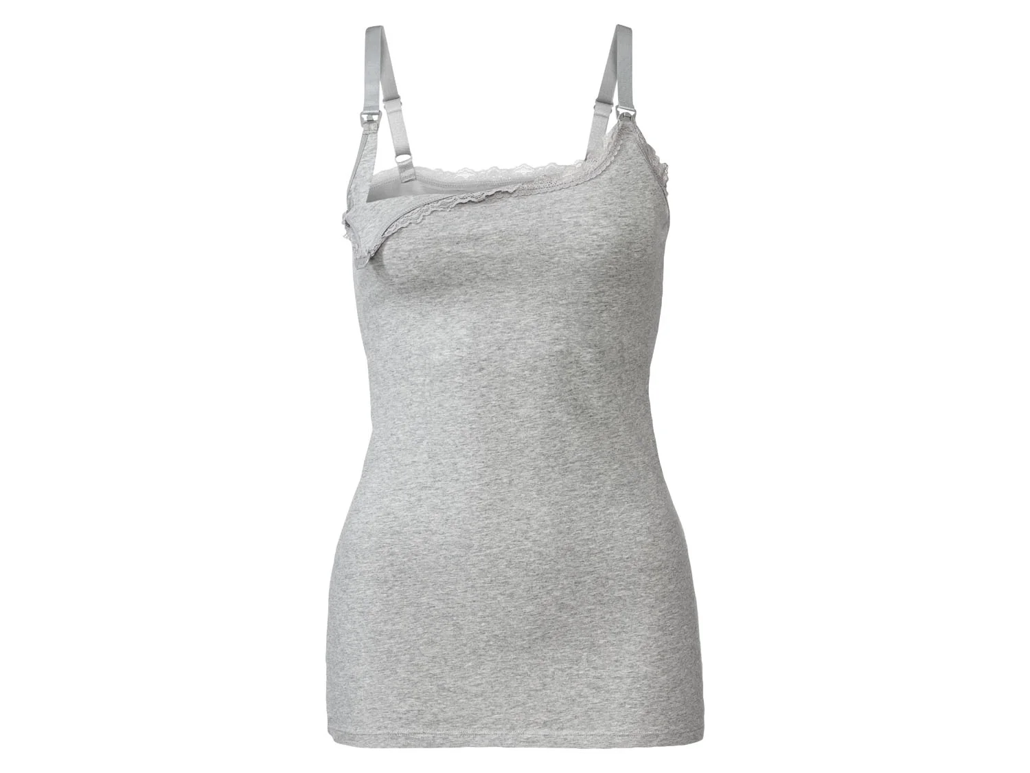 ESMARA® Damen Still Tops 2er (hellblau/mittelgrau, XS(32/34)) – Bild 3 von 4