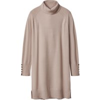ESMARA® Damen Strickkleid (Beige, M(40/42))