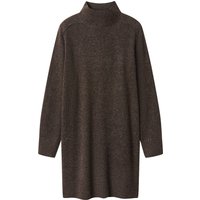 ESMARA® Damen Strickkleid (Braun, S(36/38))