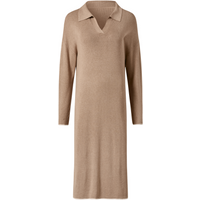 ESMARA® Damen Strickkleid, mit langen Ärmeln (Beige, XS(32/34))