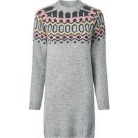 ESMARA® Damen Strickkleid (Grau, M(40/42))