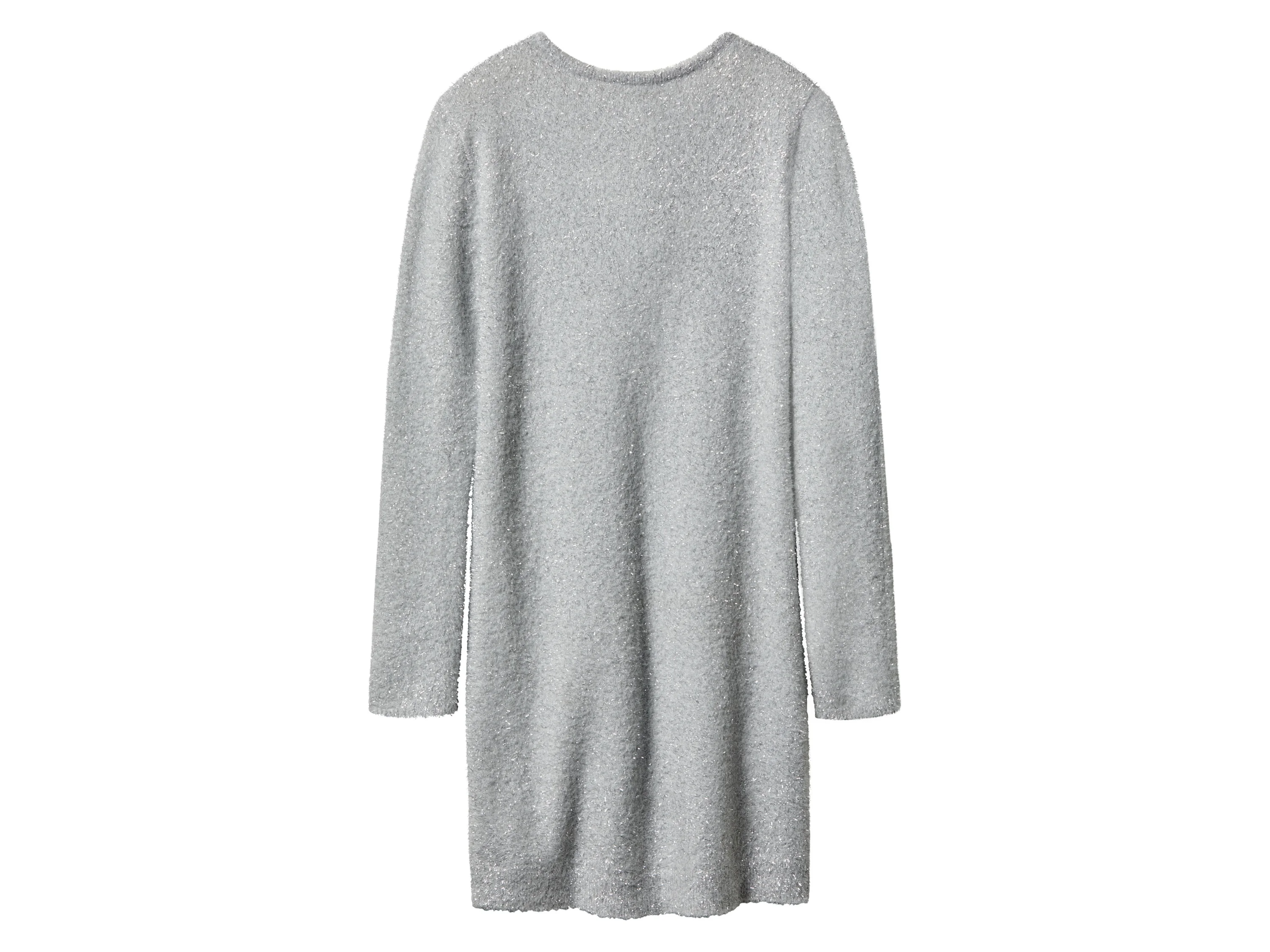 ESMARA® Damen Strickkleid Rippe (Silber, M(40/42)) – Bild 3 von 4