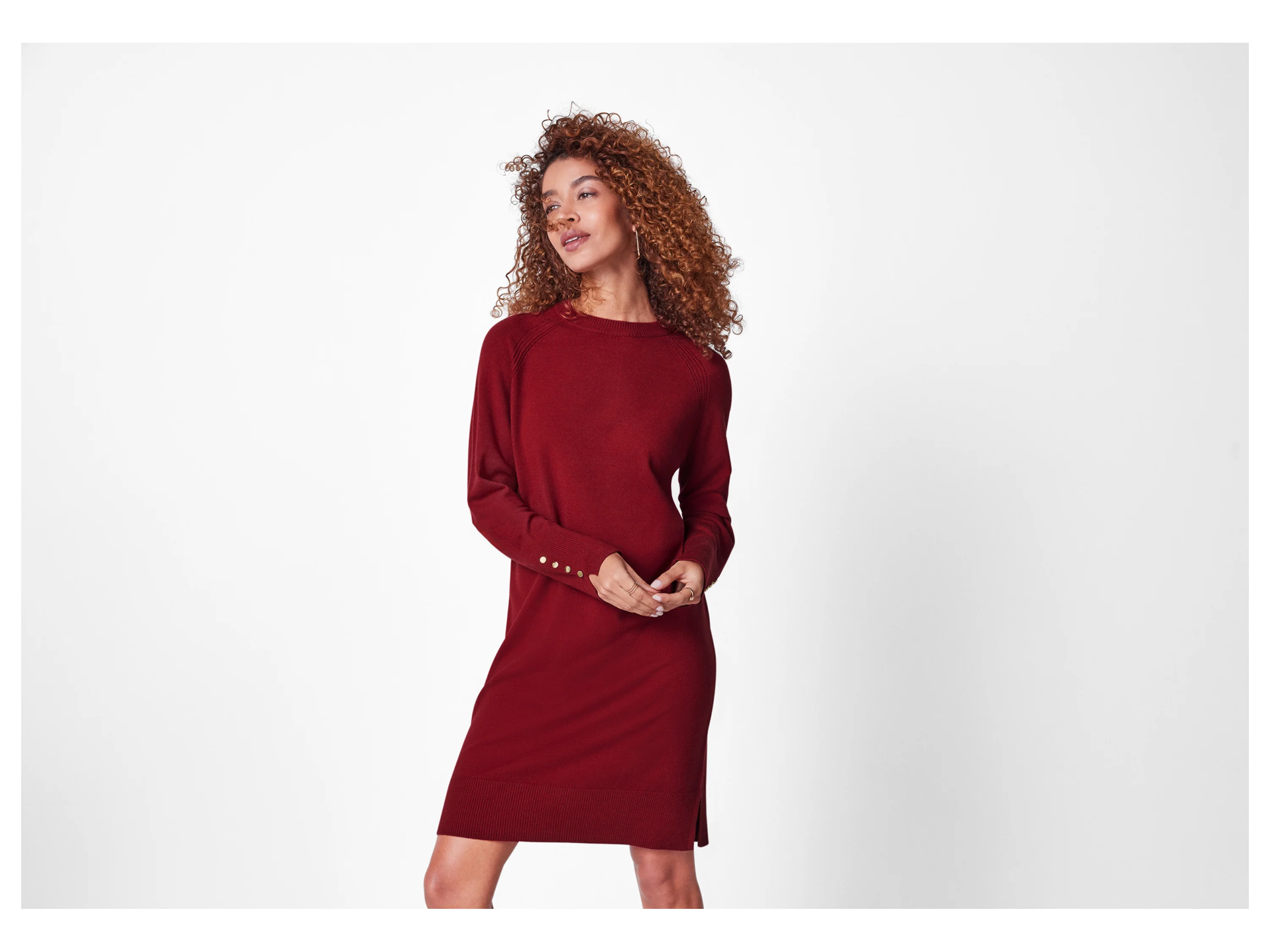 ESMARA® Damen Strickkleid (Rot, XS(32/34)) – Bild 2 von 4