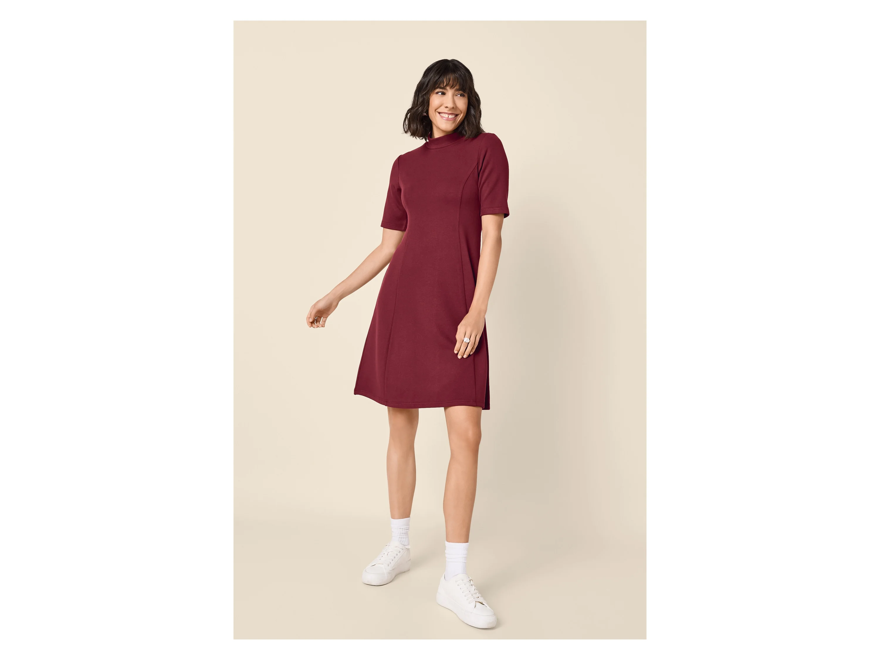 ESMARA® Damen Strickkleid (Rot, XS(32/34)) – Bild 2 von 4