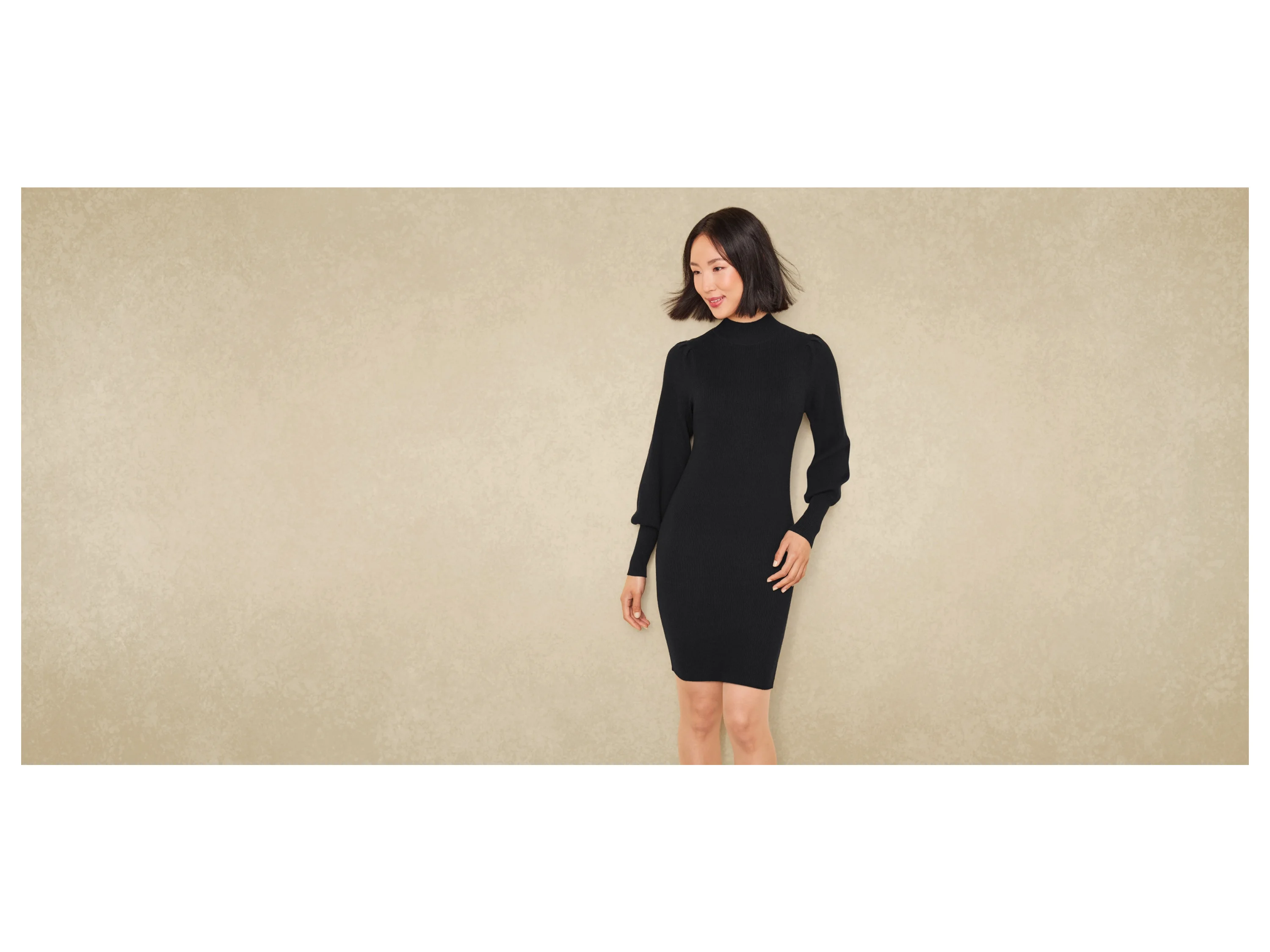 ESMARA® Damen Strickkleid (Schwarz, S(36/38)) – Bild 2 von 4