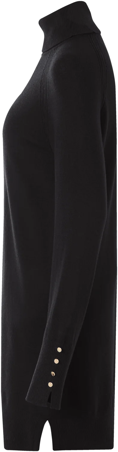 ESMARA® Damen Strickkleid (Schwarz, XL(48/50)) – Bild 4 von 4