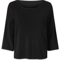 ESMARA® Damen Strickpullover, mit 3/4-Ärmeln (Schwarz, S(36/38))