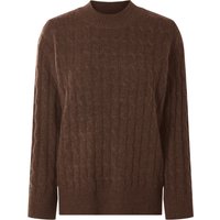 ESMARA® Damen Strickpullover (Braun, XL (48/50))