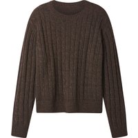ESMARA® Damen Strickpullover (Braun, M(40/42))