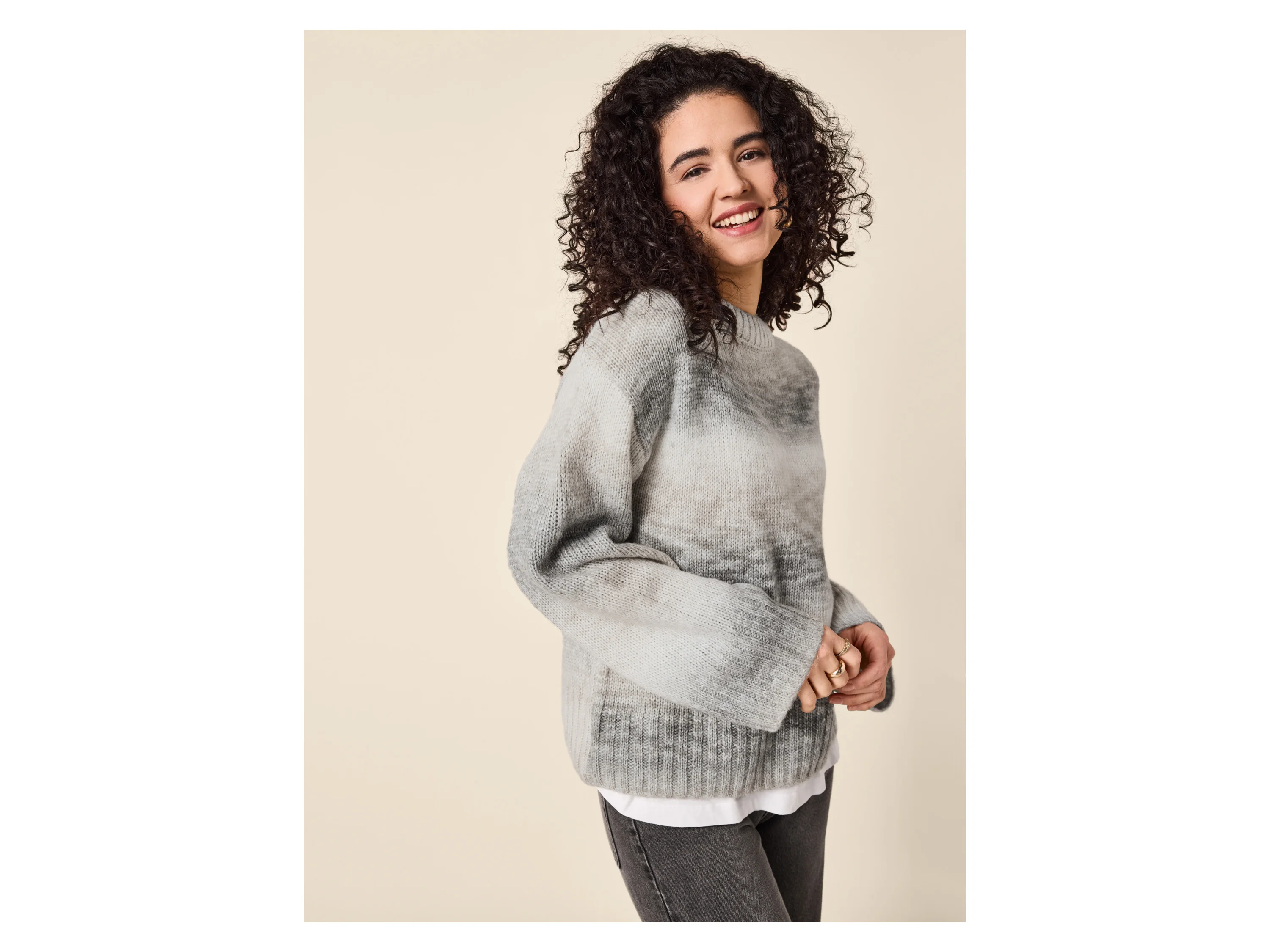 ESMARA® Damen Strickpullover (Gemustert, XS(32/34)) – Bild 2 von 3