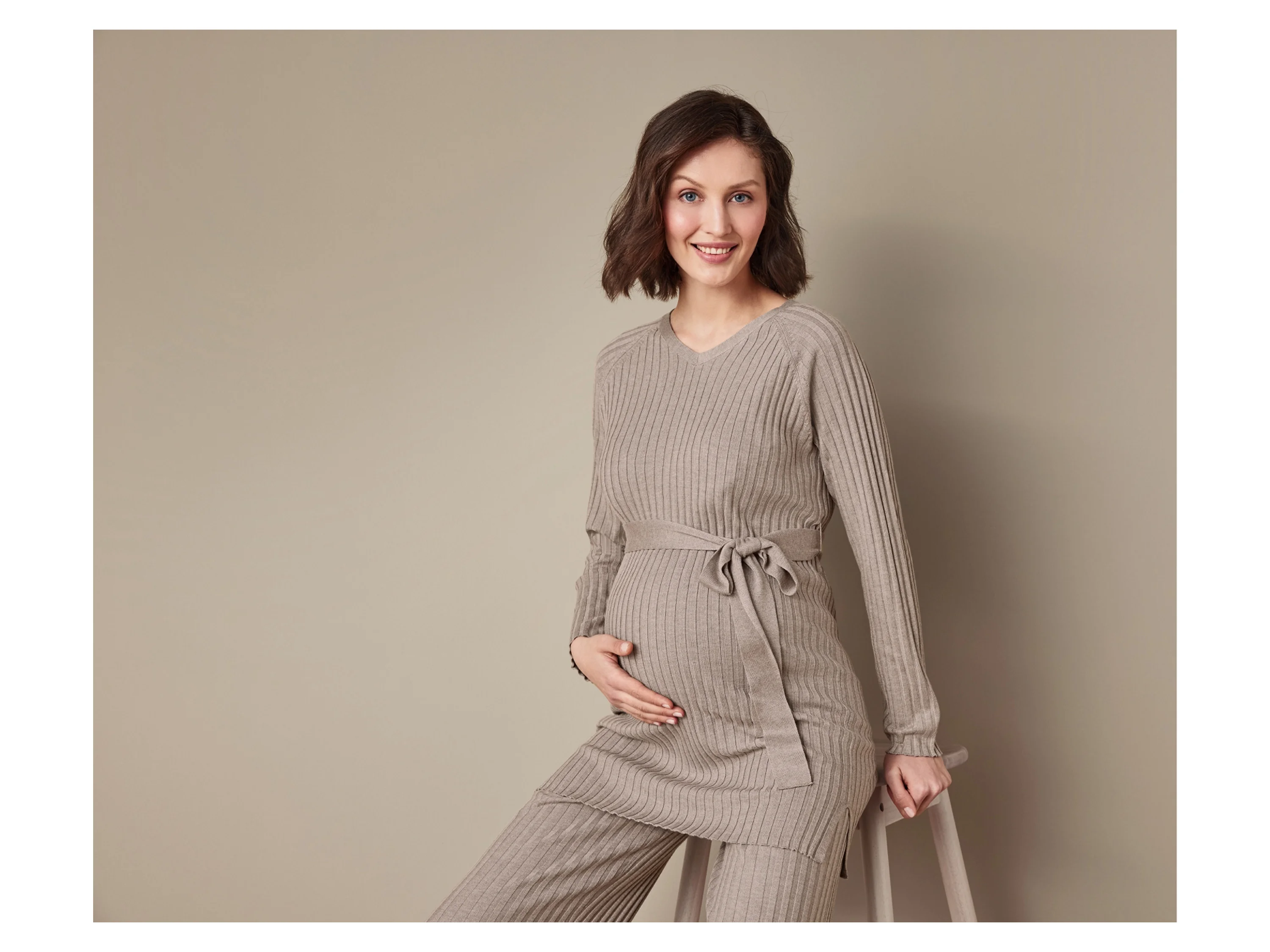 ESMARA® Damen Strickpullover (Hellbraun, XL(48/50)) – Bild 2 von 4
