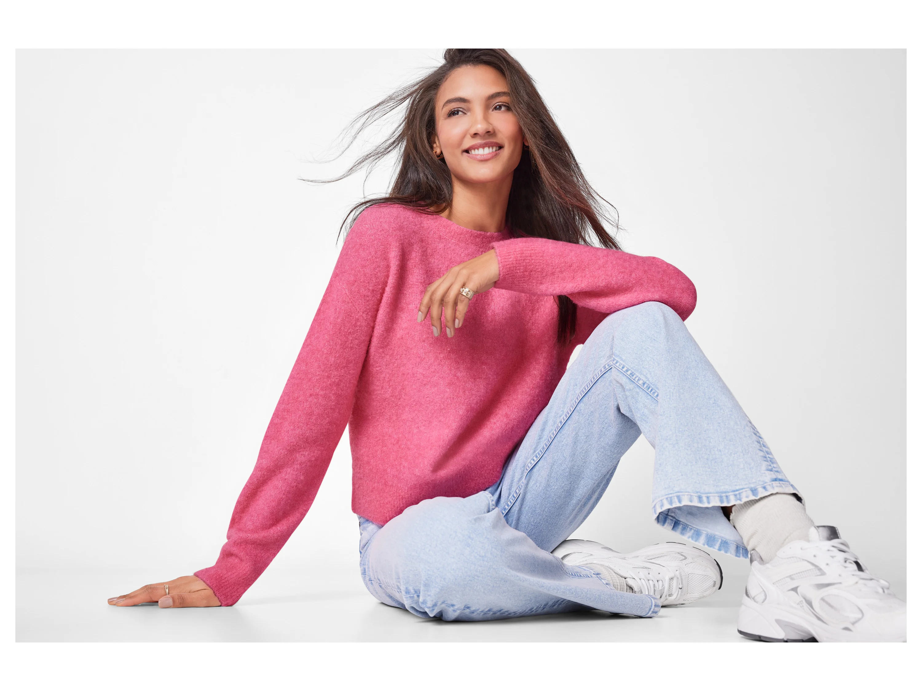 ESMARA® Damen Strickpullover (Pink, XS(32/34)) – Bild 2 von 4