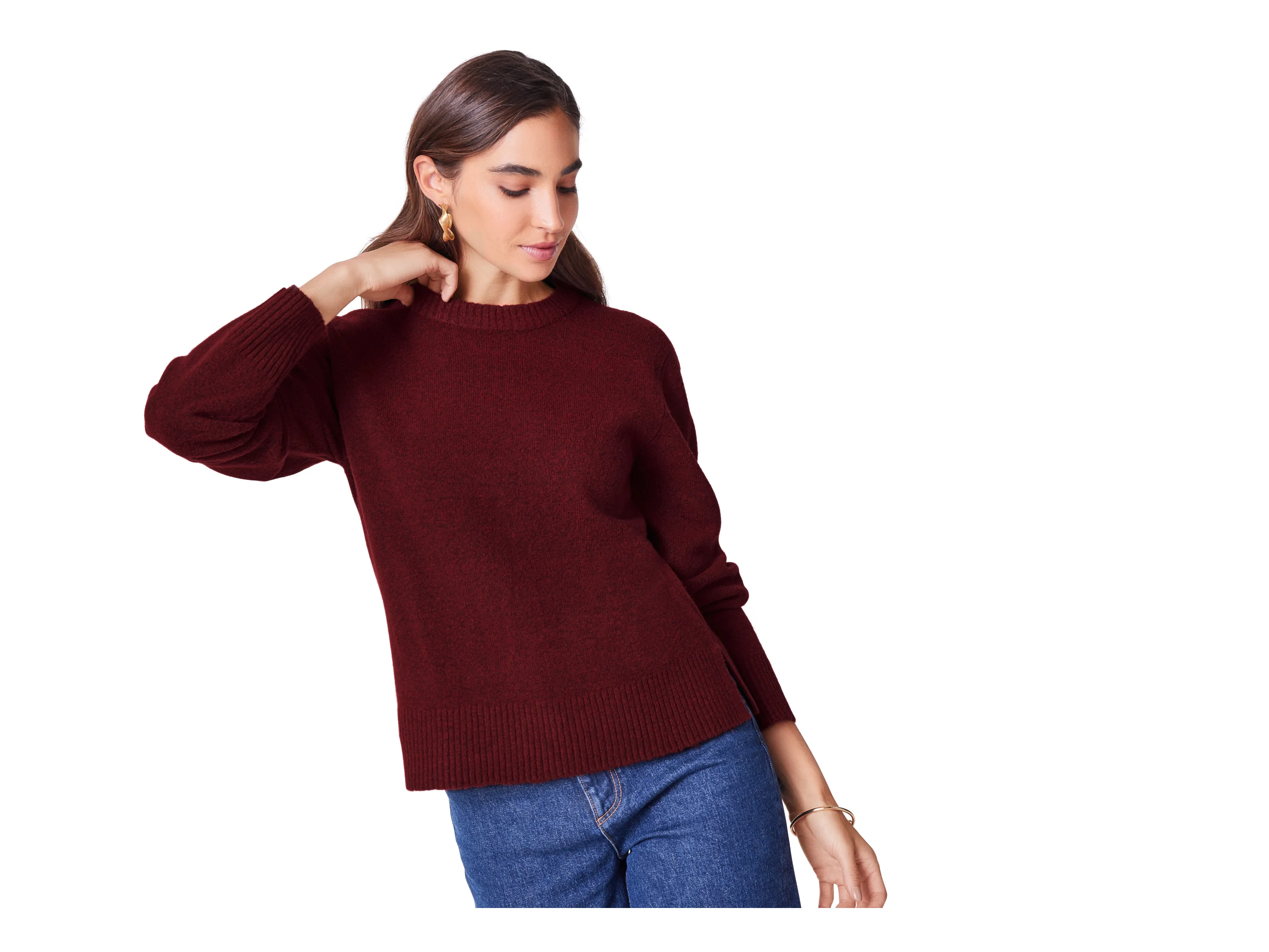 ESMARA® Damen Strickpullover (Rot, L(44/46)) – Bild 2 von 4