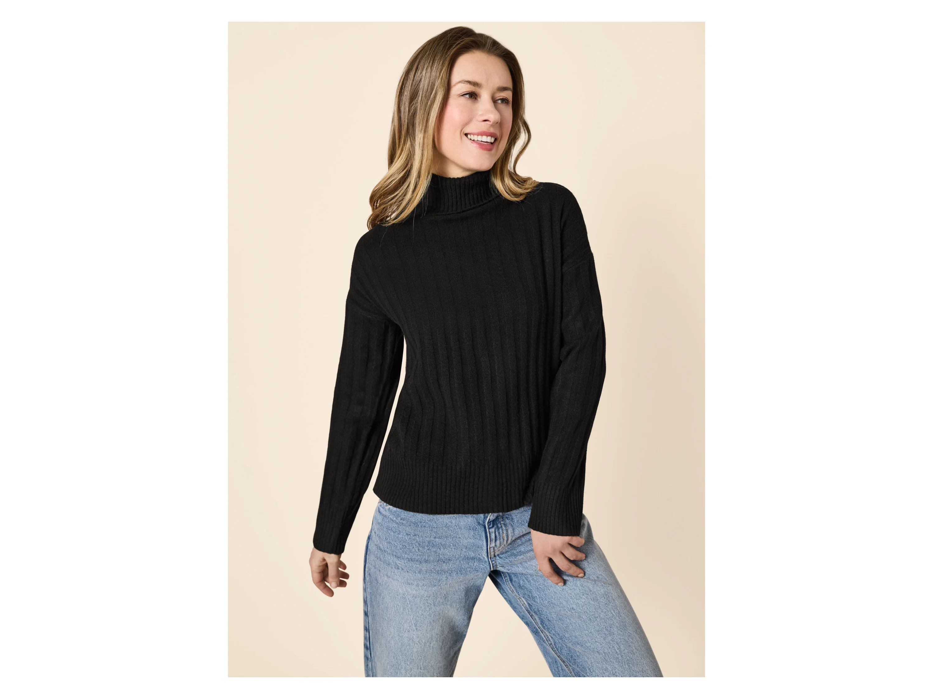 ESMARA® Damen Strickpullover (Schwarz, M(40/42)) – Bild 2 von 4