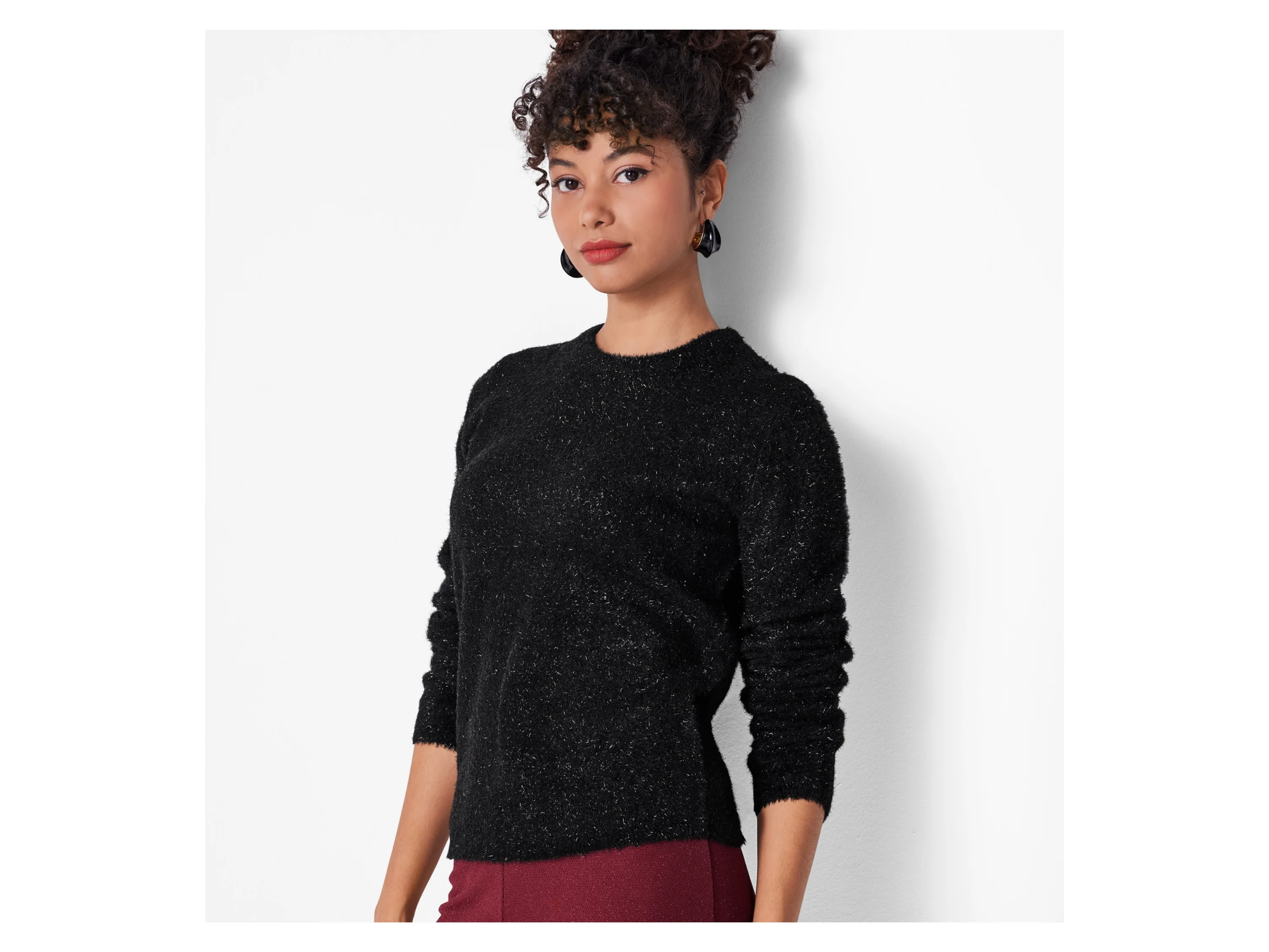 ESMARA® Damen Strickpullover (Schwarz, L(44/46)) – Bild 2 von 4