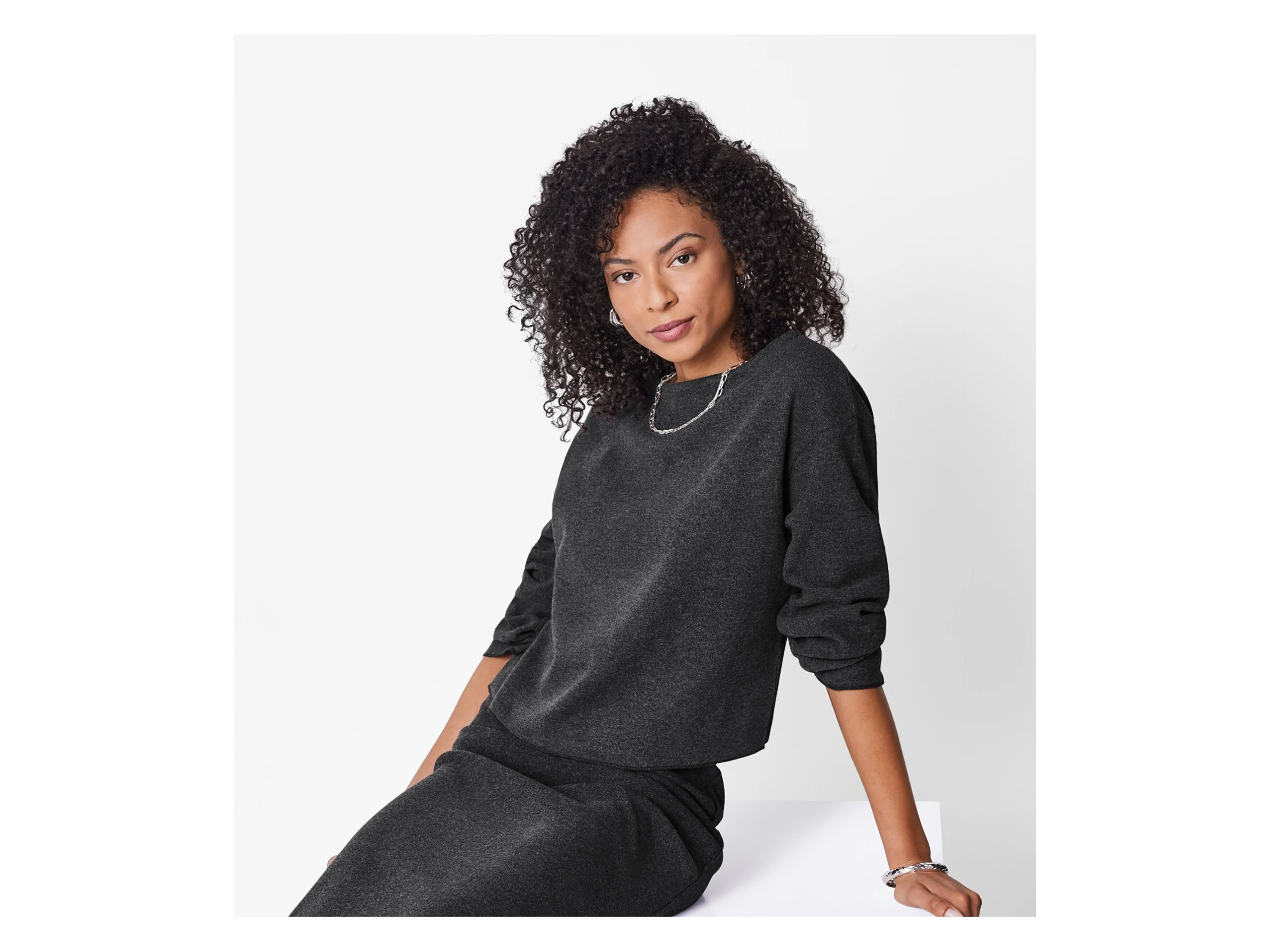 ESMARA® Damen Strickpullover (Schwarz, XS(32/34)) – Bild 2 von 3