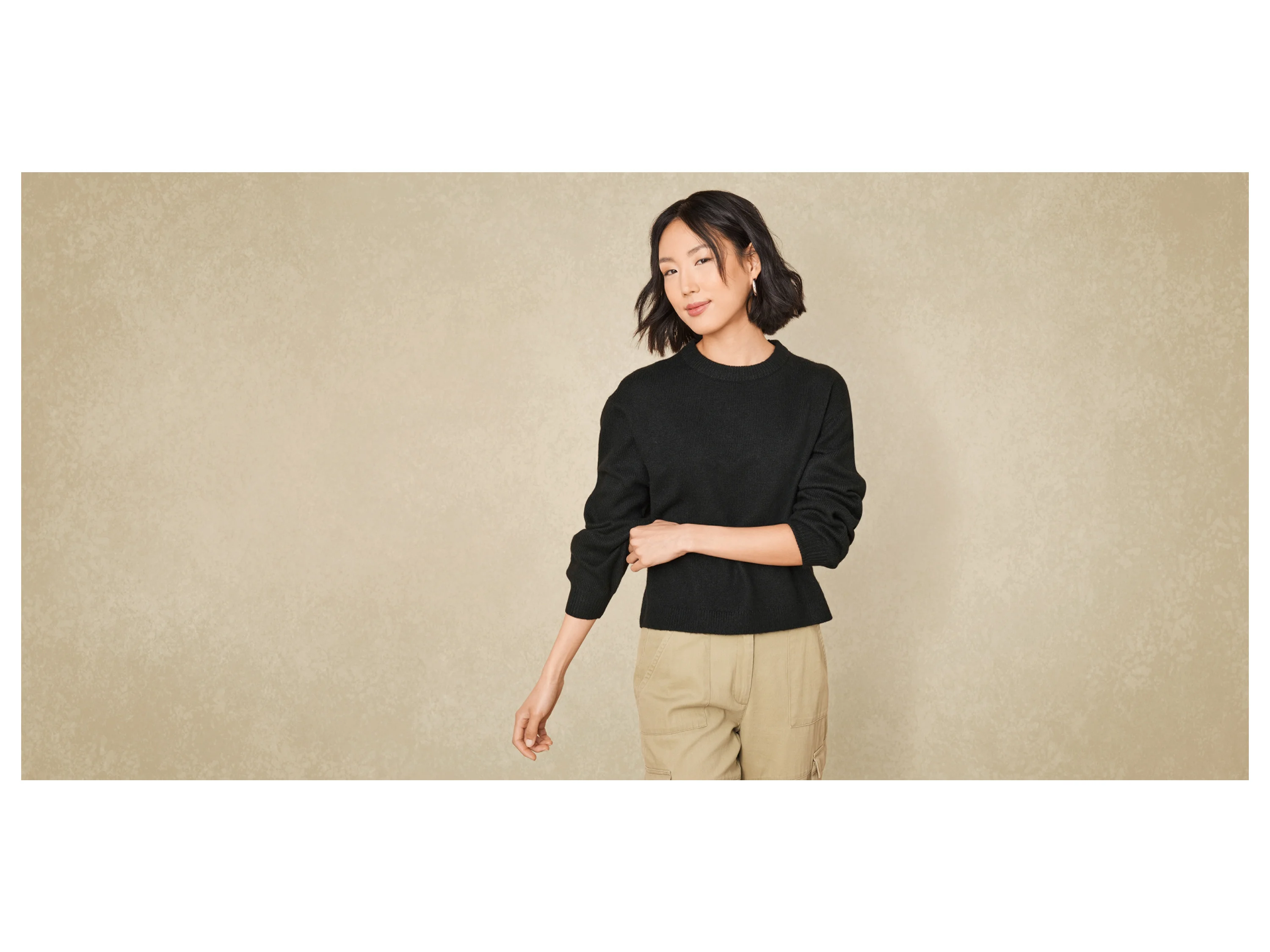 ESMARA® Damen Strickpullover (Schwarz, M(40/42)) – Bild 2 von 3
