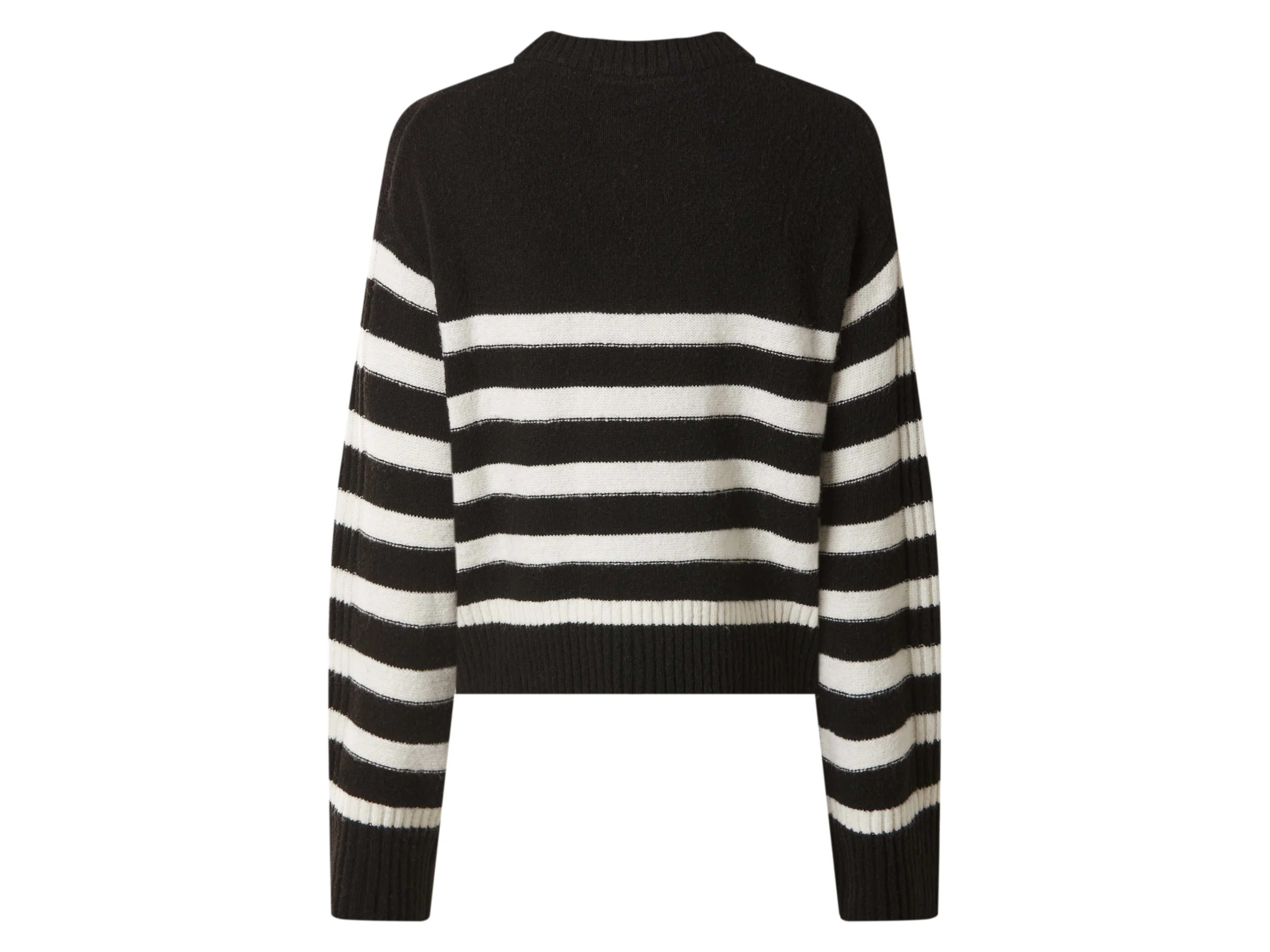 ESMARA® Damen Strickpullover (Schwarz/weiß, M(40/42)) – Bild 3 von 3