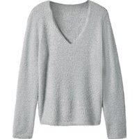 ESMARA® Damen Strickpullover (Silber, S(36/38))